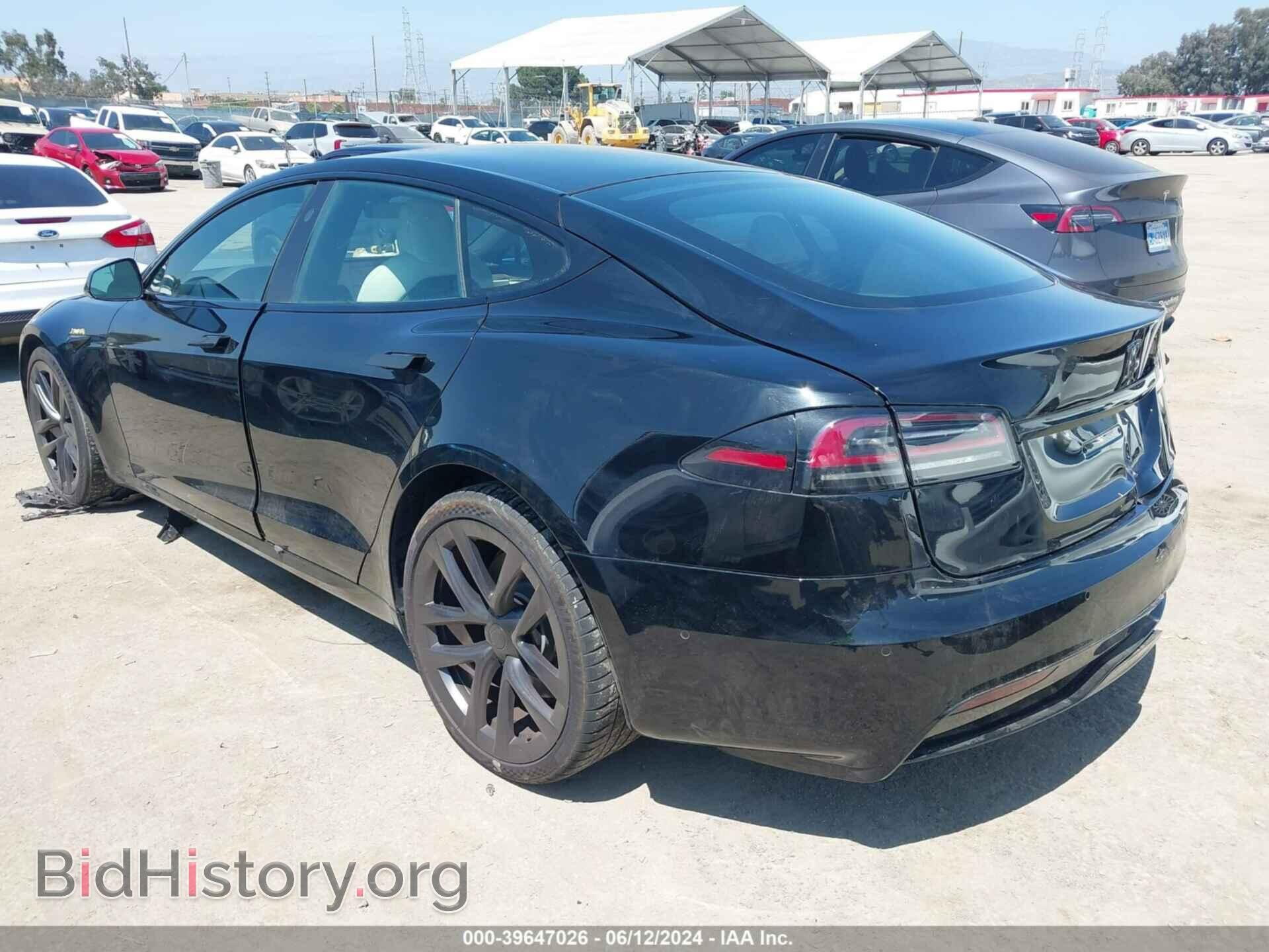 2022 TESLA MODEL S - VIN: 5YJSA1E54NF484229 - Фото 3
