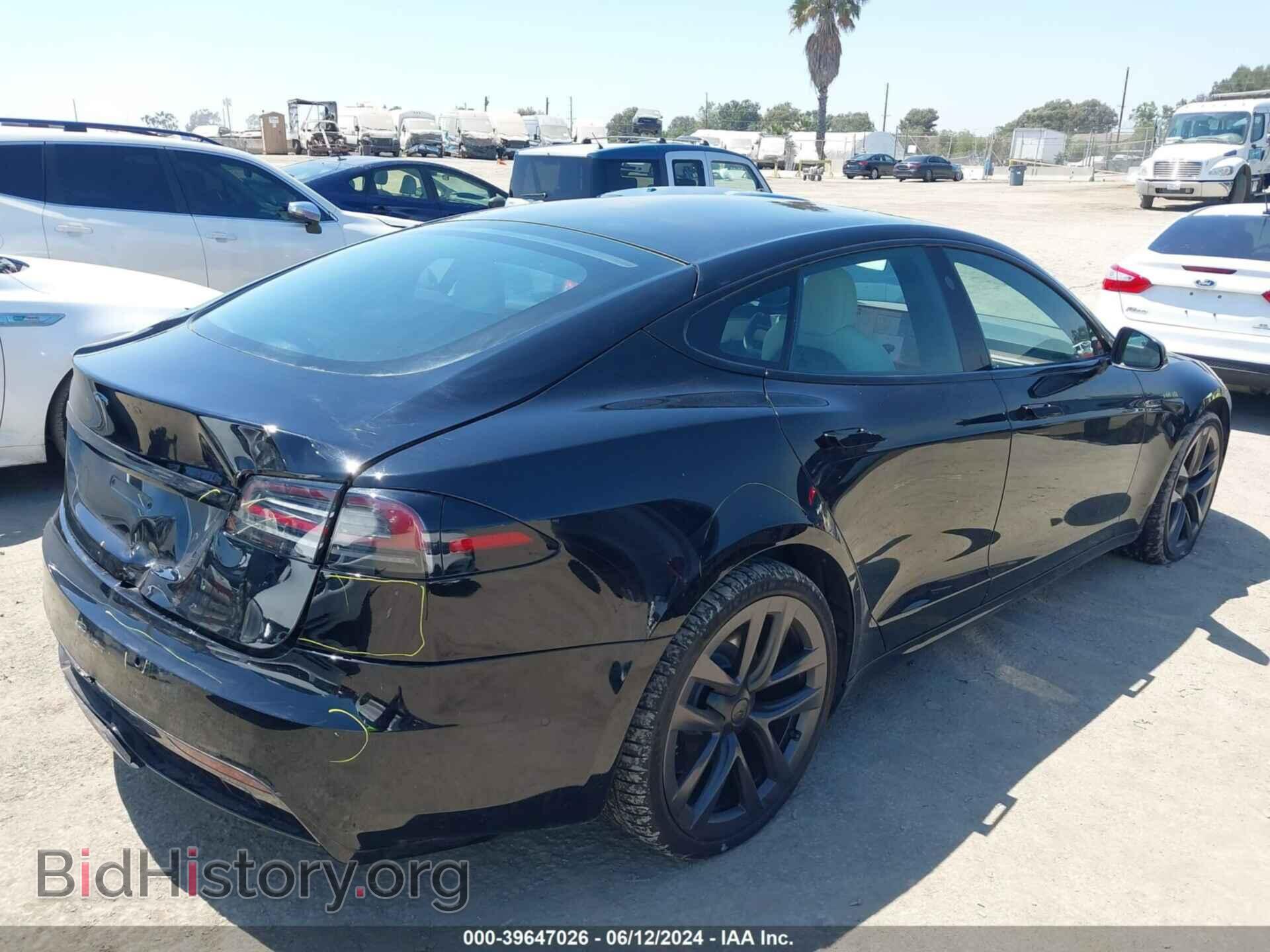2022 TESLA MODEL S - VIN: 5YJSA1E54NF484229 - Фото 4
