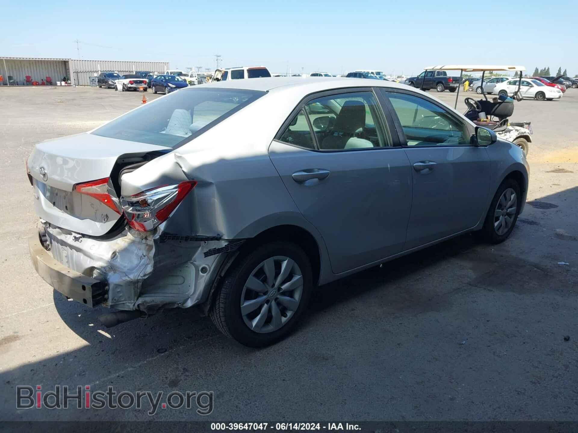 2014 TOYOTA COROLLA - VIN: 2T1BURHE6EC111621 - Фото 4