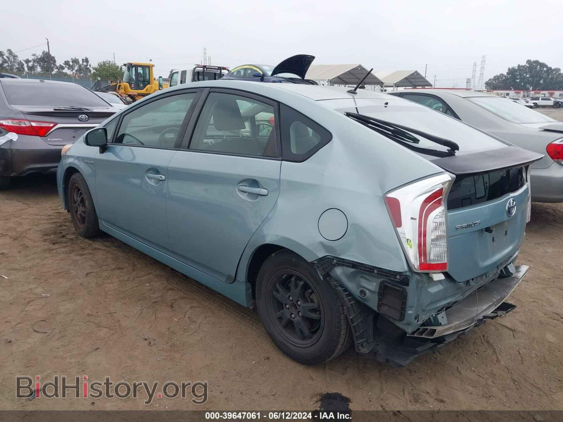 2012 TOYOTA PRIUS - VIN: JTDKN3DU3C1494698 - Фото 3