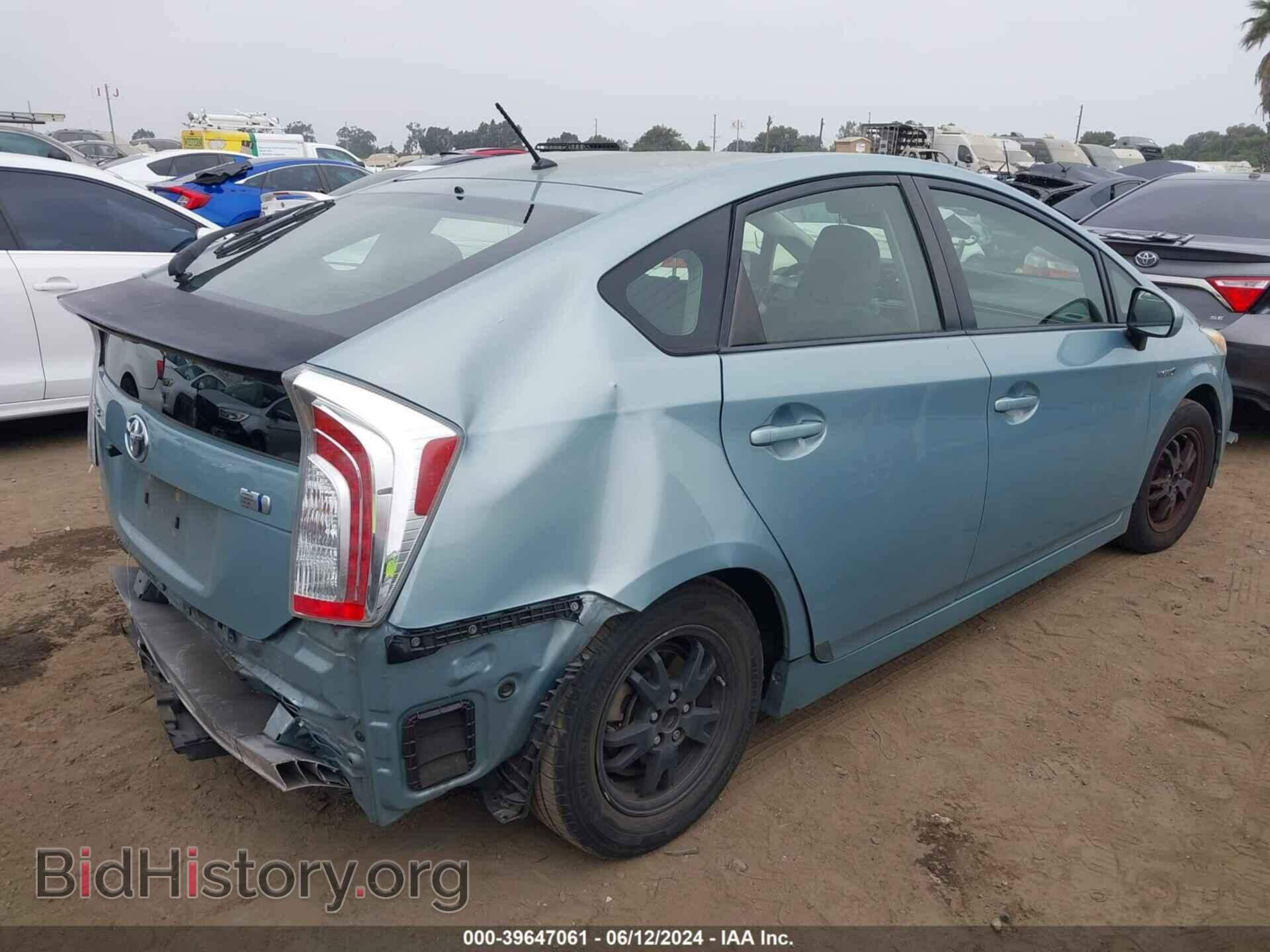 2012 TOYOTA PRIUS - VIN: JTDKN3DU3C1494698 - Фото 4