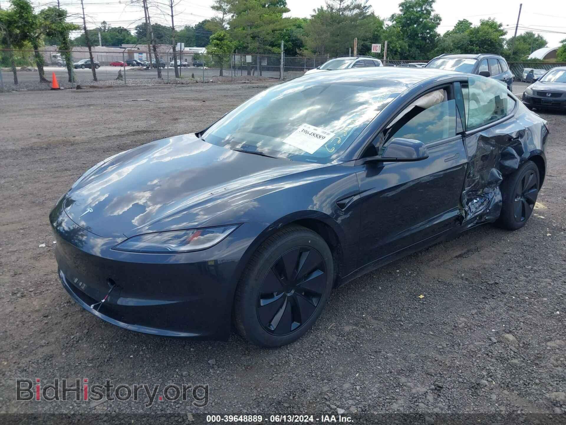 2024 TESLA MODEL 3 - VIN: 5YJ3E1EA3RF740369 - Фото 2
