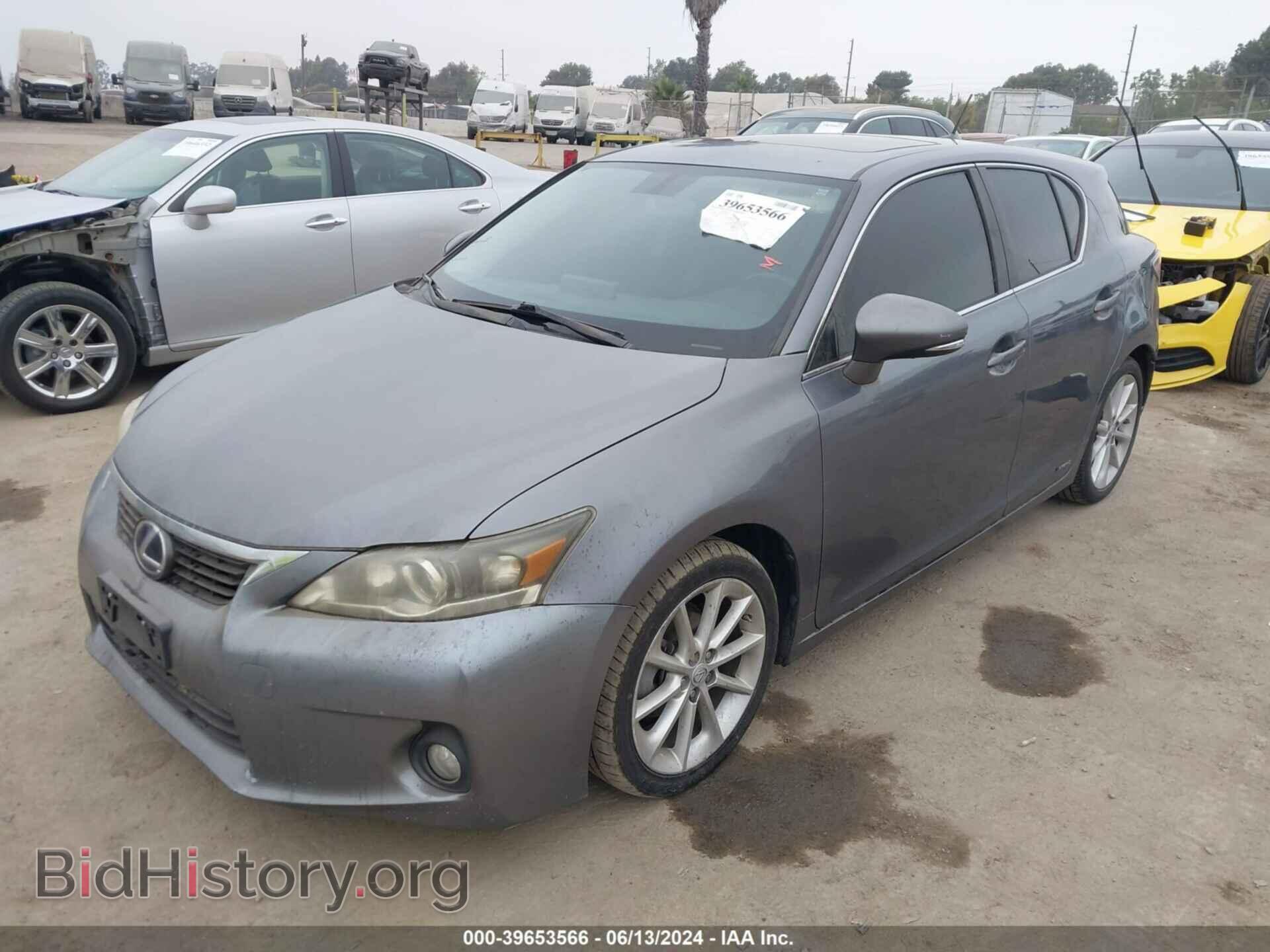 2012 LEXUS CT 200H - VIN: JTHKD5BH6C2100771 - Фото 2