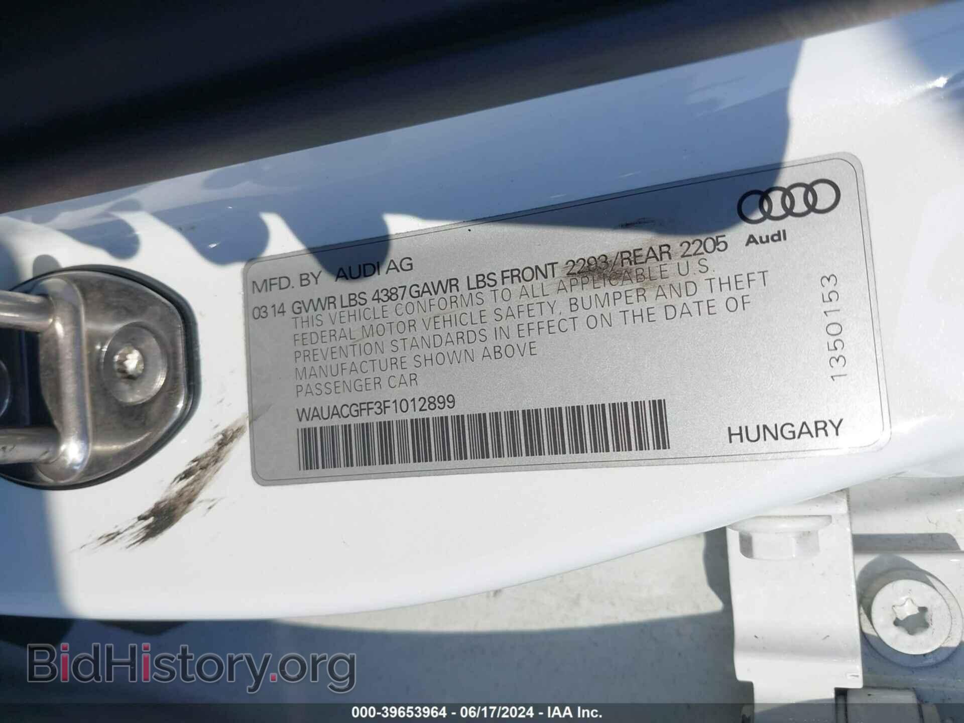 2015 AUDI A3 - VIN: WAUACGFF3F1012899 - Photo 9