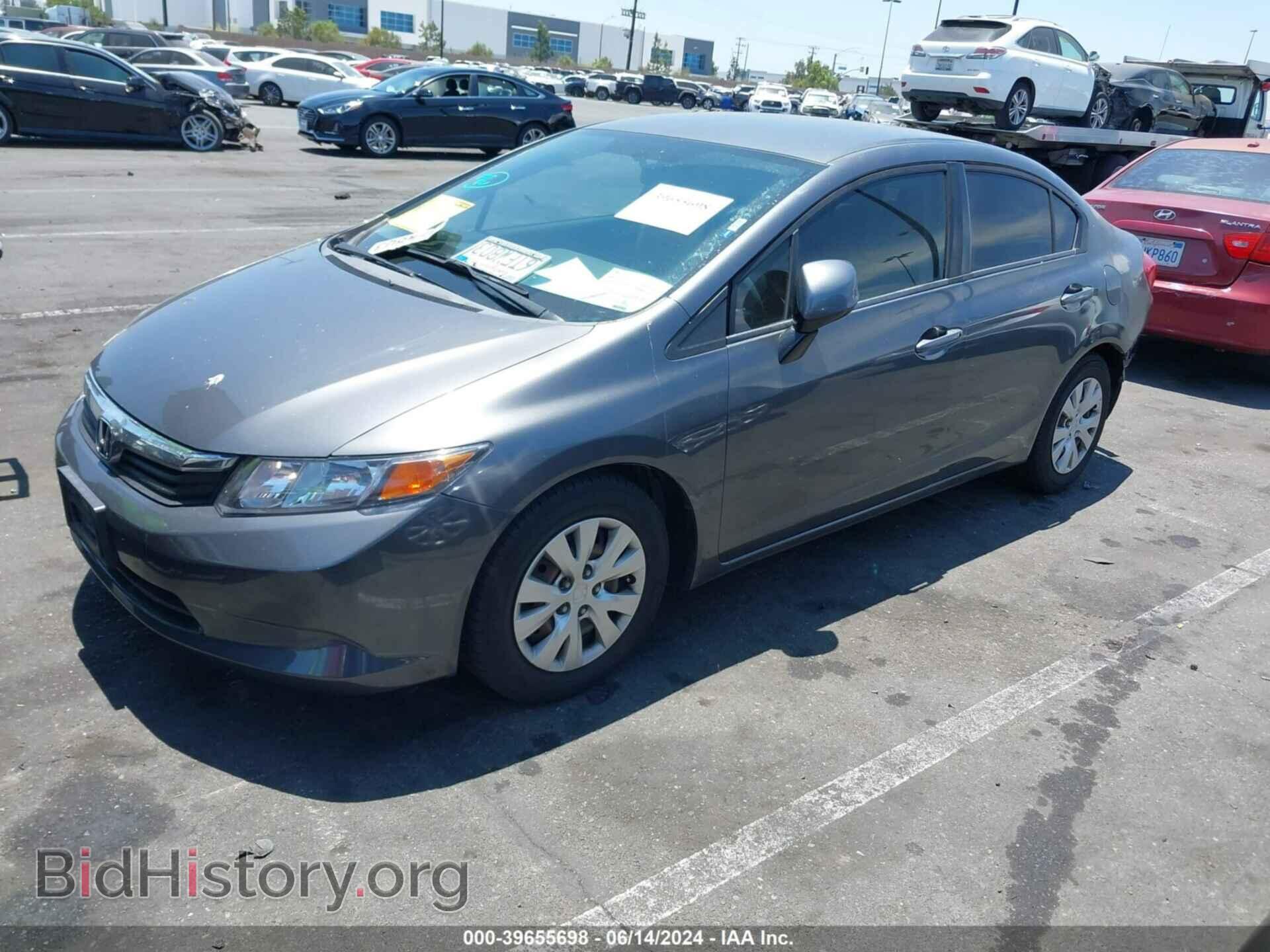 2012 HONDA CIVIC - VIN: 2HGFB2F55CH313260 - Фото 2