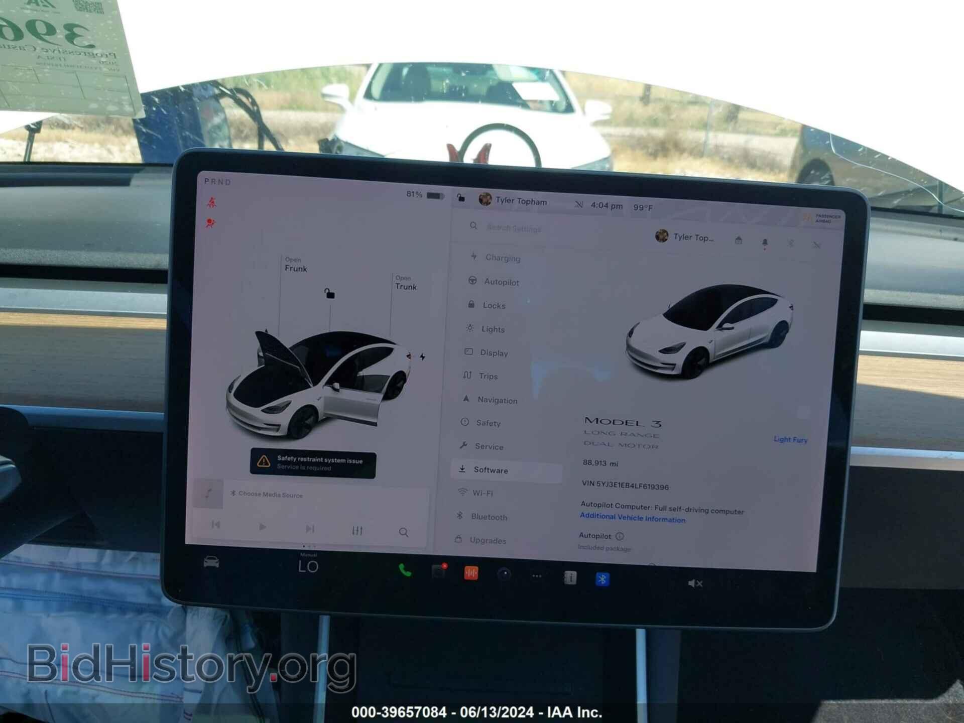 2020 TESLA MODEL 3 - VIN: 5YJ3E1EB4LF619396 - Фото 7