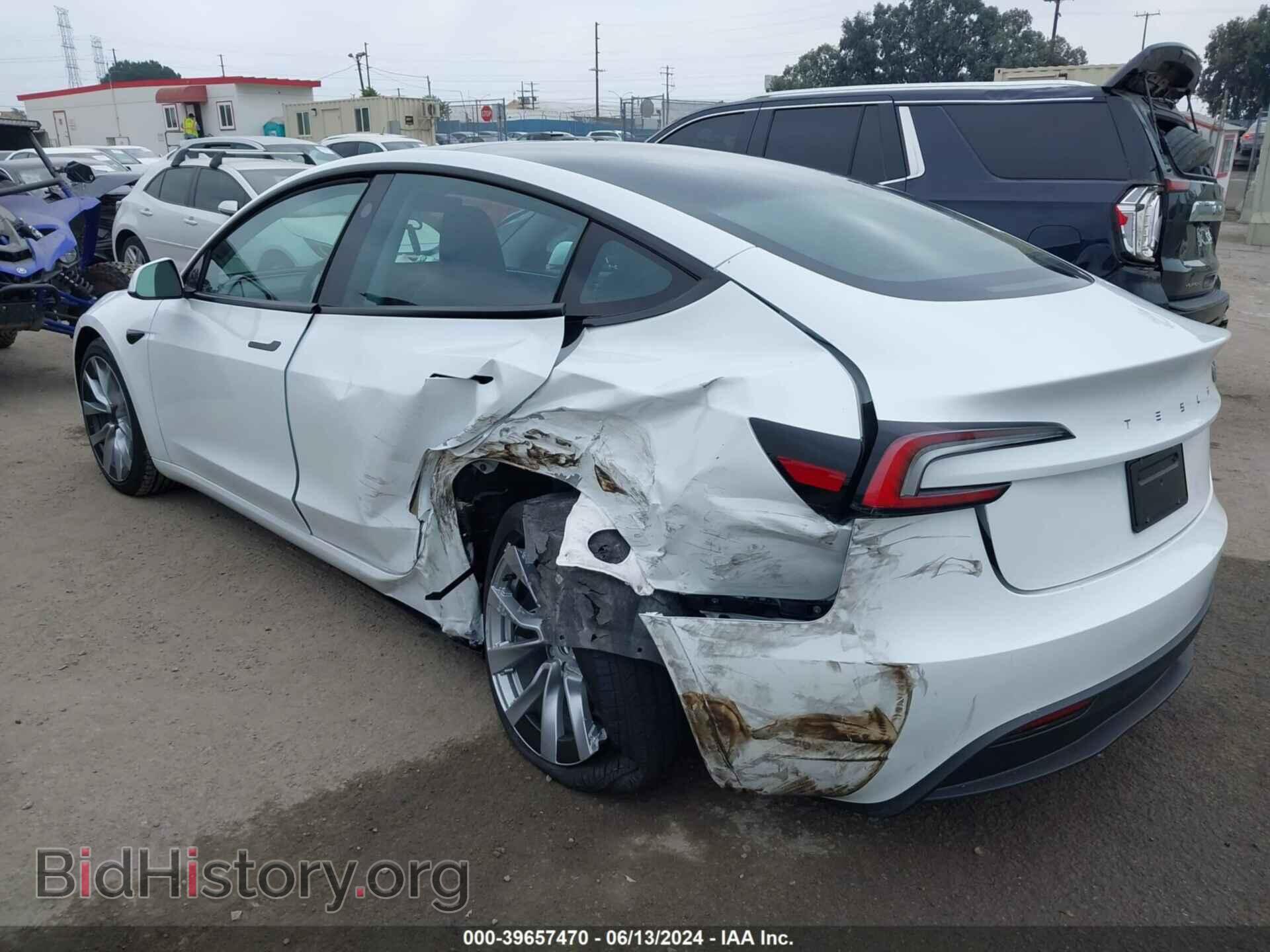 2024 TESLA MODEL 3 - VIN: 5YJ3E1EA3RF773680 - Photo 3