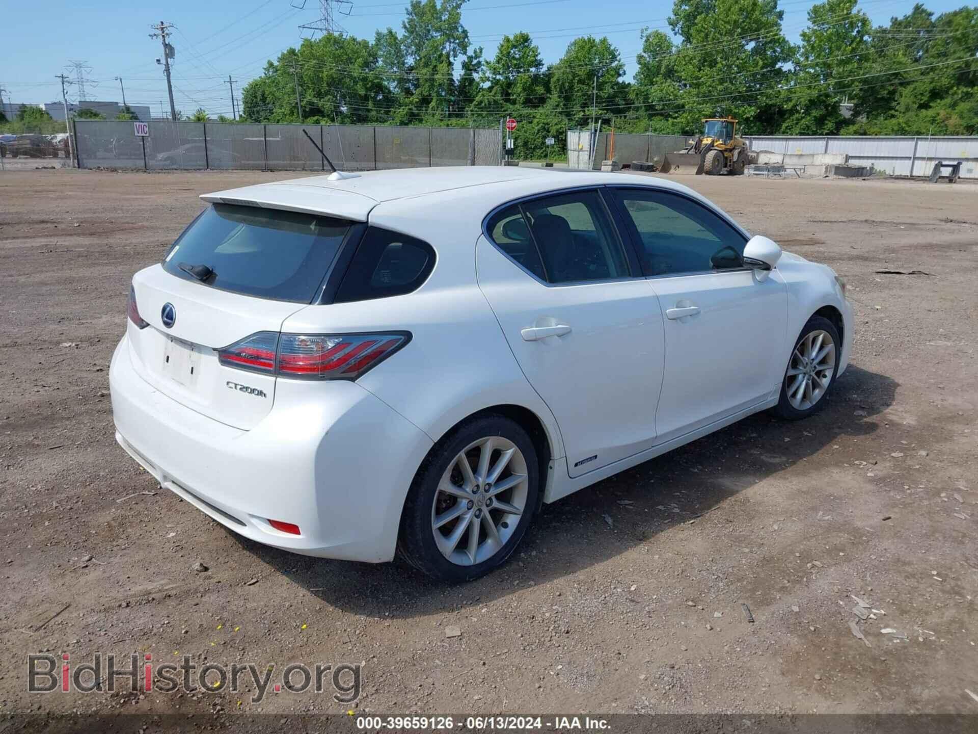 2011 LEXUS CT 200H - VIN: JTHKD5BH4B2043663 - Фото 4