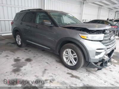 2023 Ford EXPLORER XLT, gray — VIN 1FMSK7DHXPGB31607, IAAI