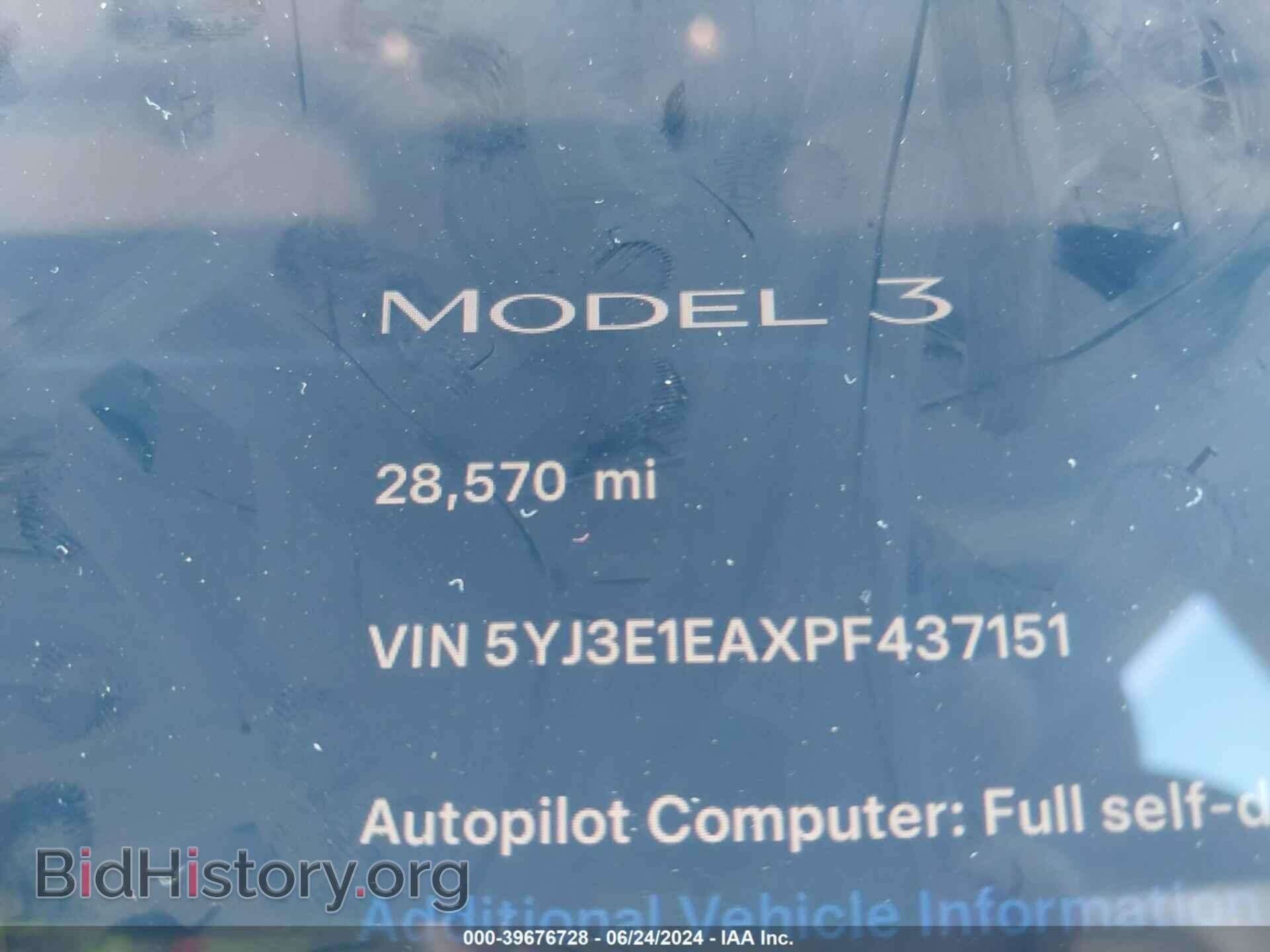 2023 TESLA MODEL 3 - VIN: 5YJ3E1EAXPF437151 - Фото 7
