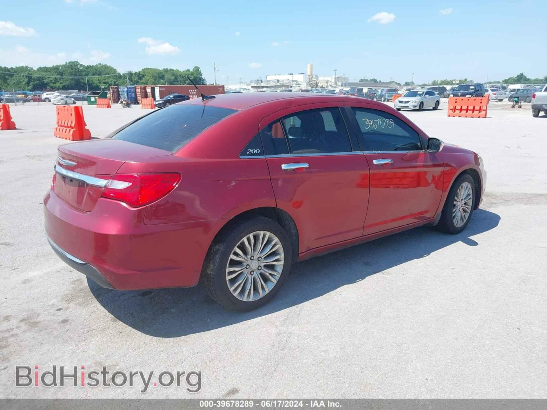 2012 CHRYSLER 200 - VIN: 1C3CCBCGXCN284550 - Фото 4