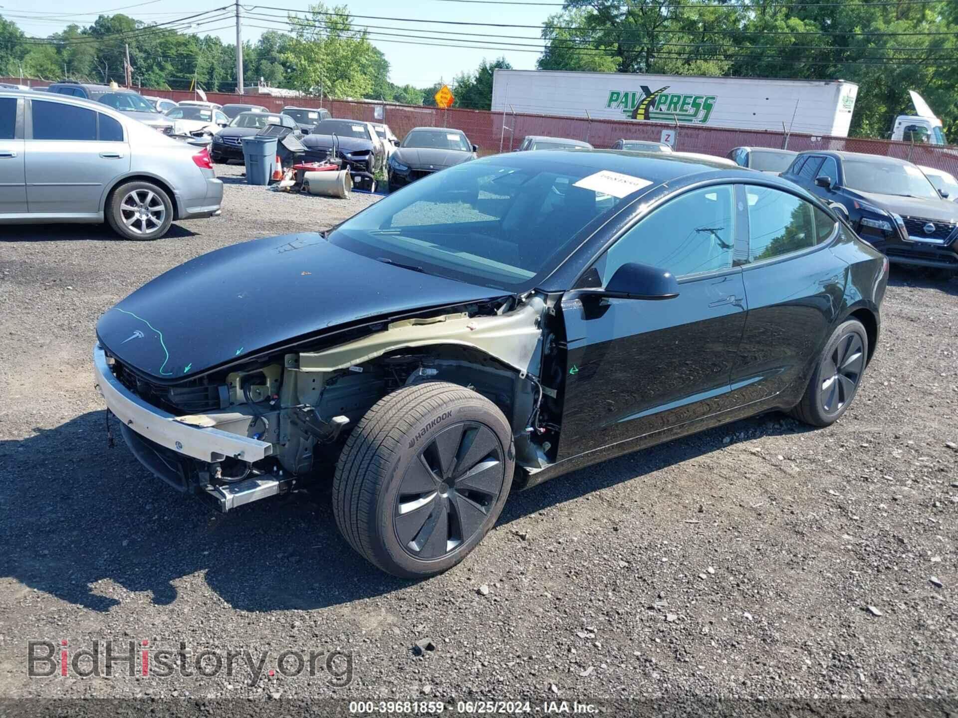 2024 TESLA MODEL 3 - VIN: 5YJ3E1EA6RF736252 - Фото 2