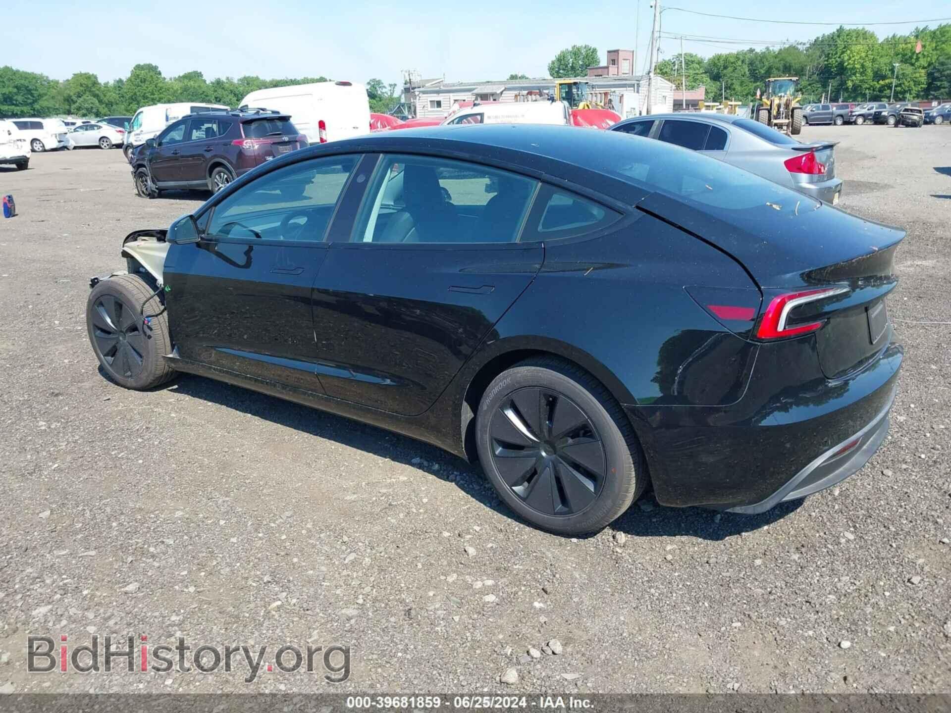 2024 TESLA MODEL 3 - VIN: 5YJ3E1EA6RF736252 - Фото 3