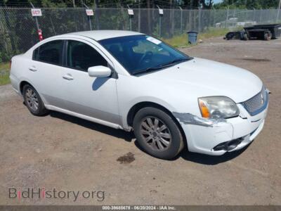 2012 Mitsubishi GALANT FE, белый — VIN 4A32B2FF2CE019583, IAAI