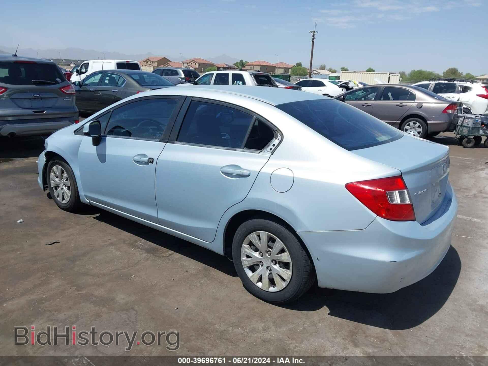 2012 HONDA CIVIC - VIN: 2HGFB2F59CH562547 - Фото 3
