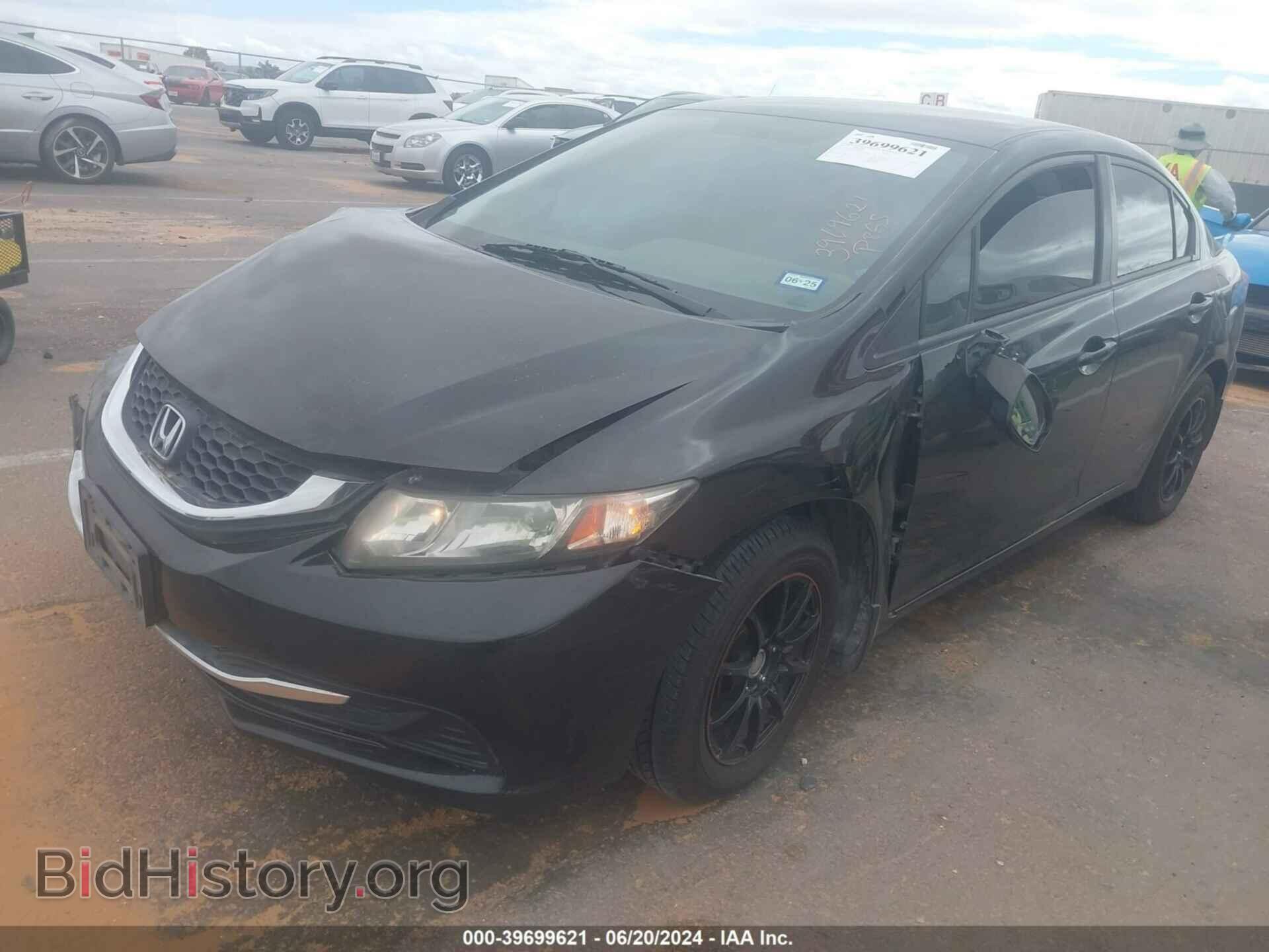 2013 HONDA CIVIC - VIN: 2HGFB2F53DH602963 - Фото 2