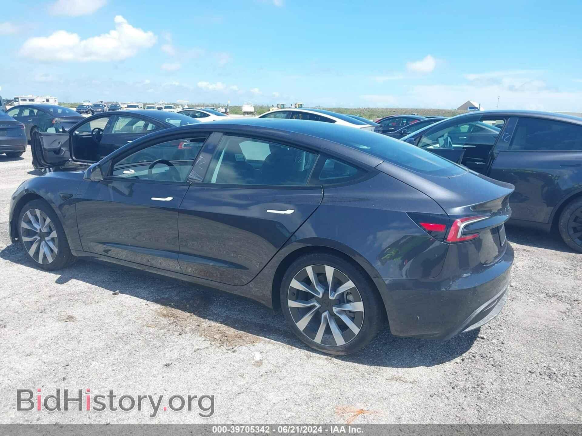 2024 TESLA MODEL 3 - VIN: 5YJ3E1EA4RF752059 - Фото 3