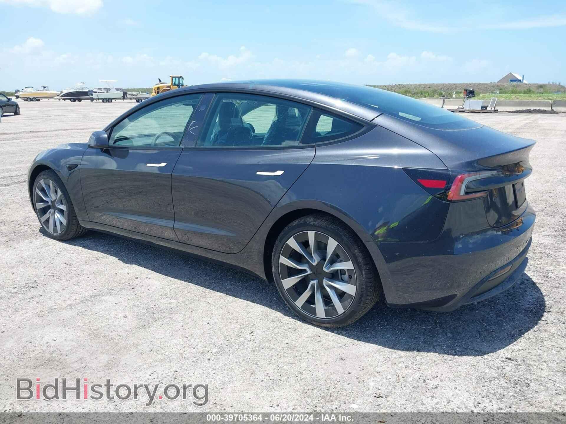 2024 TESLA MODEL 3 - VIN: 5YJ3E1EA4RF752370 - Фото 3