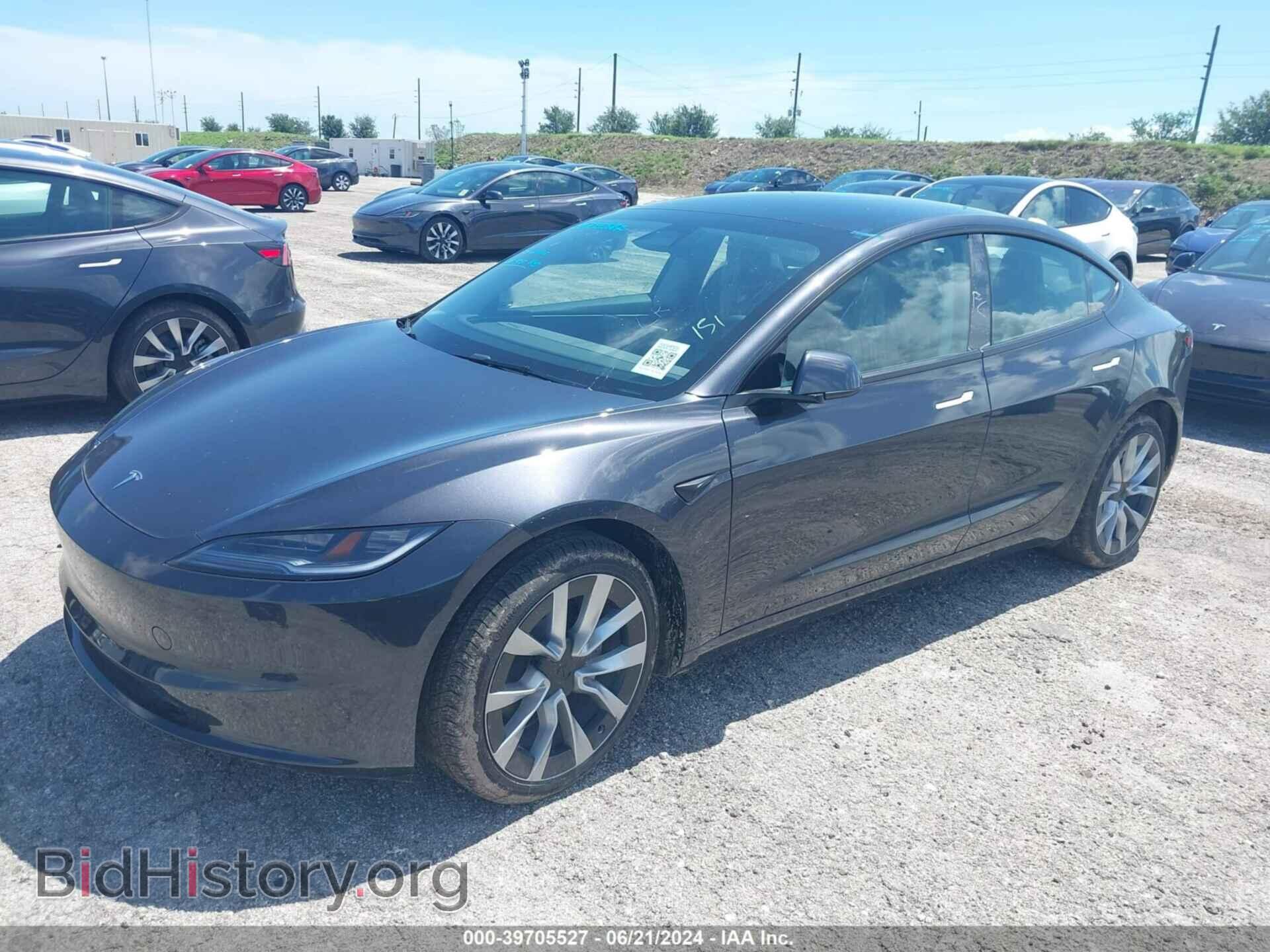 2024 TESLA MODEL 3 - VIN: 5YJ3E1EAXRF752132 - Фото 2