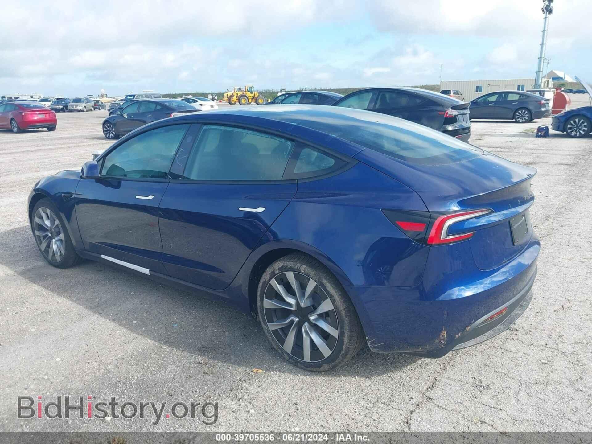 2024 TESLA MODEL 3 - VIN: 5YJ3E1EA9RF768015 - Фото 3