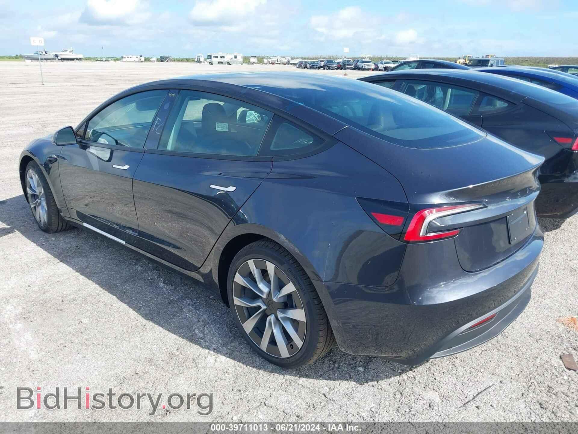 2024 TESLA MODEL 3 - VIN: 5YJ3E1EA2RF740847 - Фото 3
