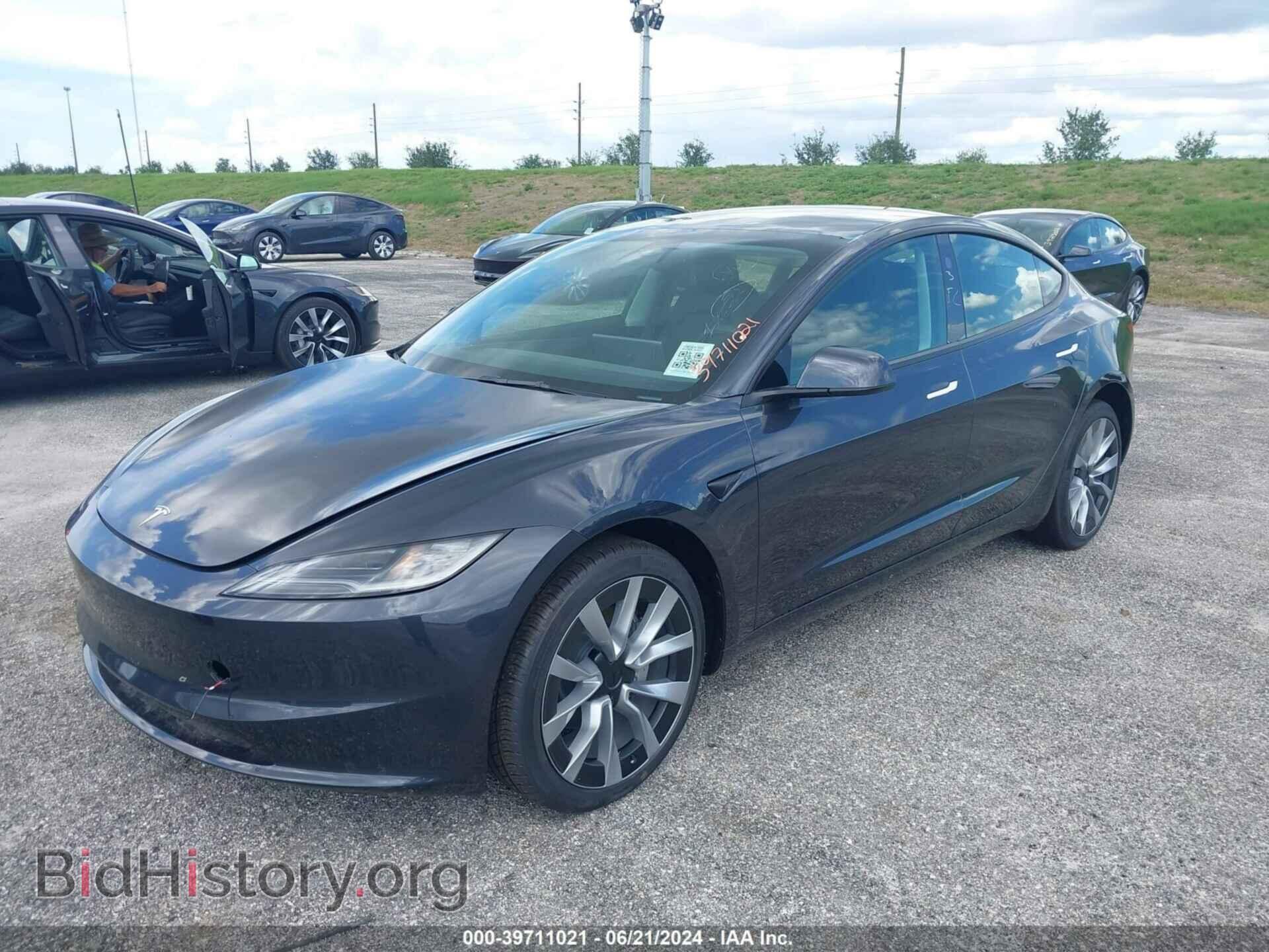 2024 TESLA MODEL 3 - VIN: 5YJ3E1EA2RF749385 - Фото 2