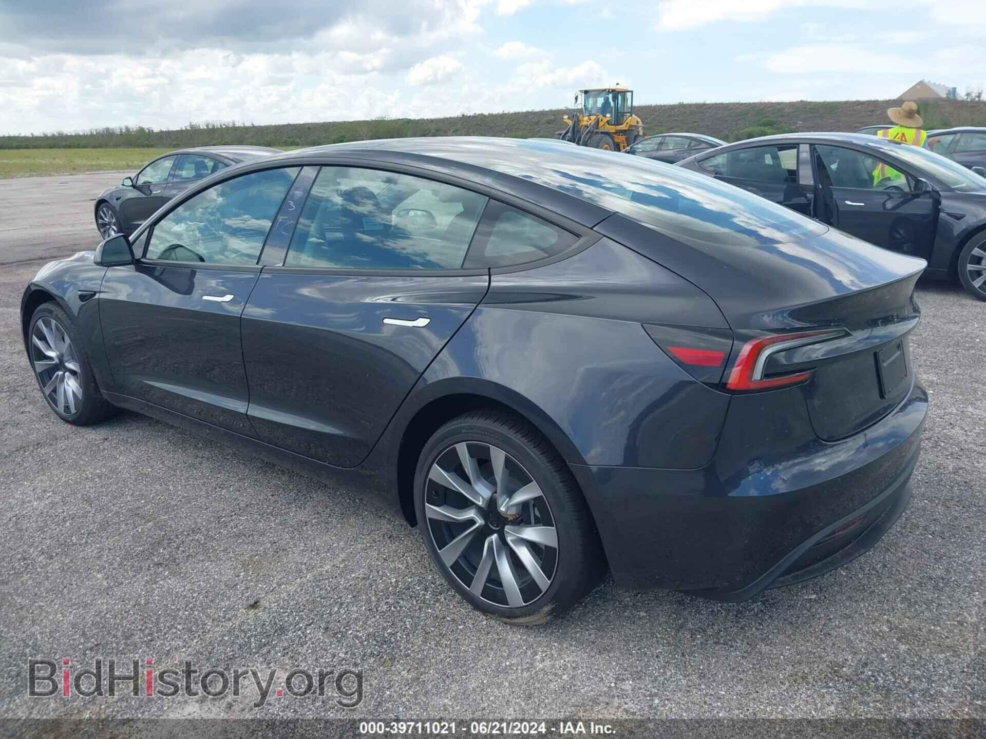 2024 TESLA MODEL 3 - VIN: 5YJ3E1EA2RF749385 - Фото 3
