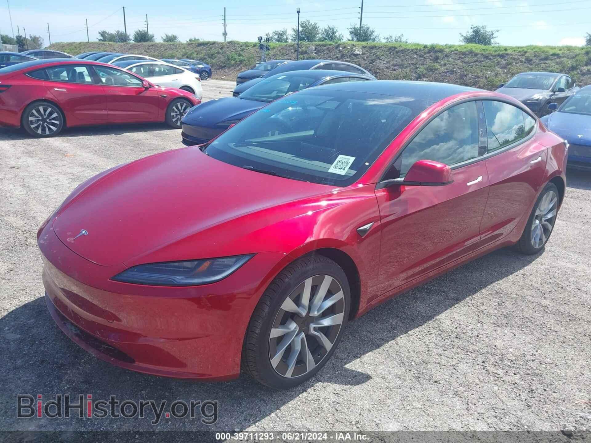 2024 TESLA MODEL 3 - VIN: 5YJ3E1EA5RF752605 - Фото 2
