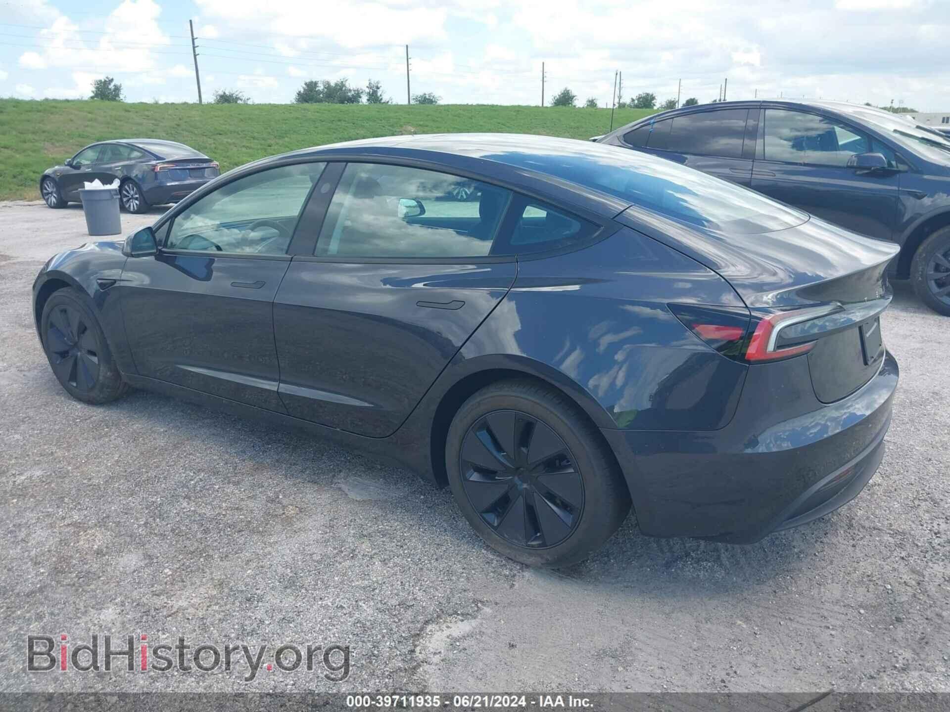2024 TESLA MODEL 3 - VIN: 5YJ3E1EA6RF717152 - Фото 3
