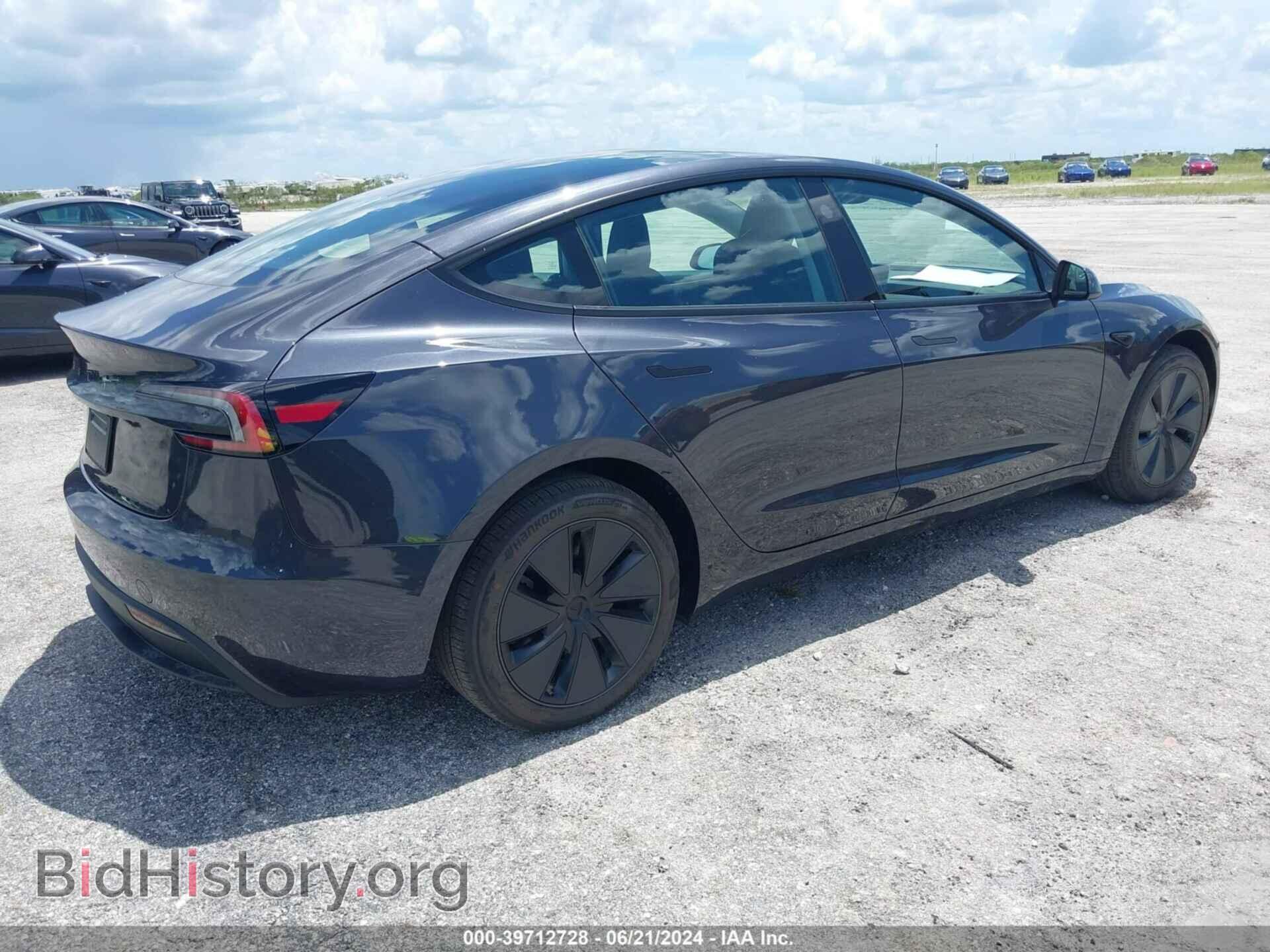2024 TESLA MODEL 3 - VIN: 5YJ3E1EA7RF768806 - Фото 4