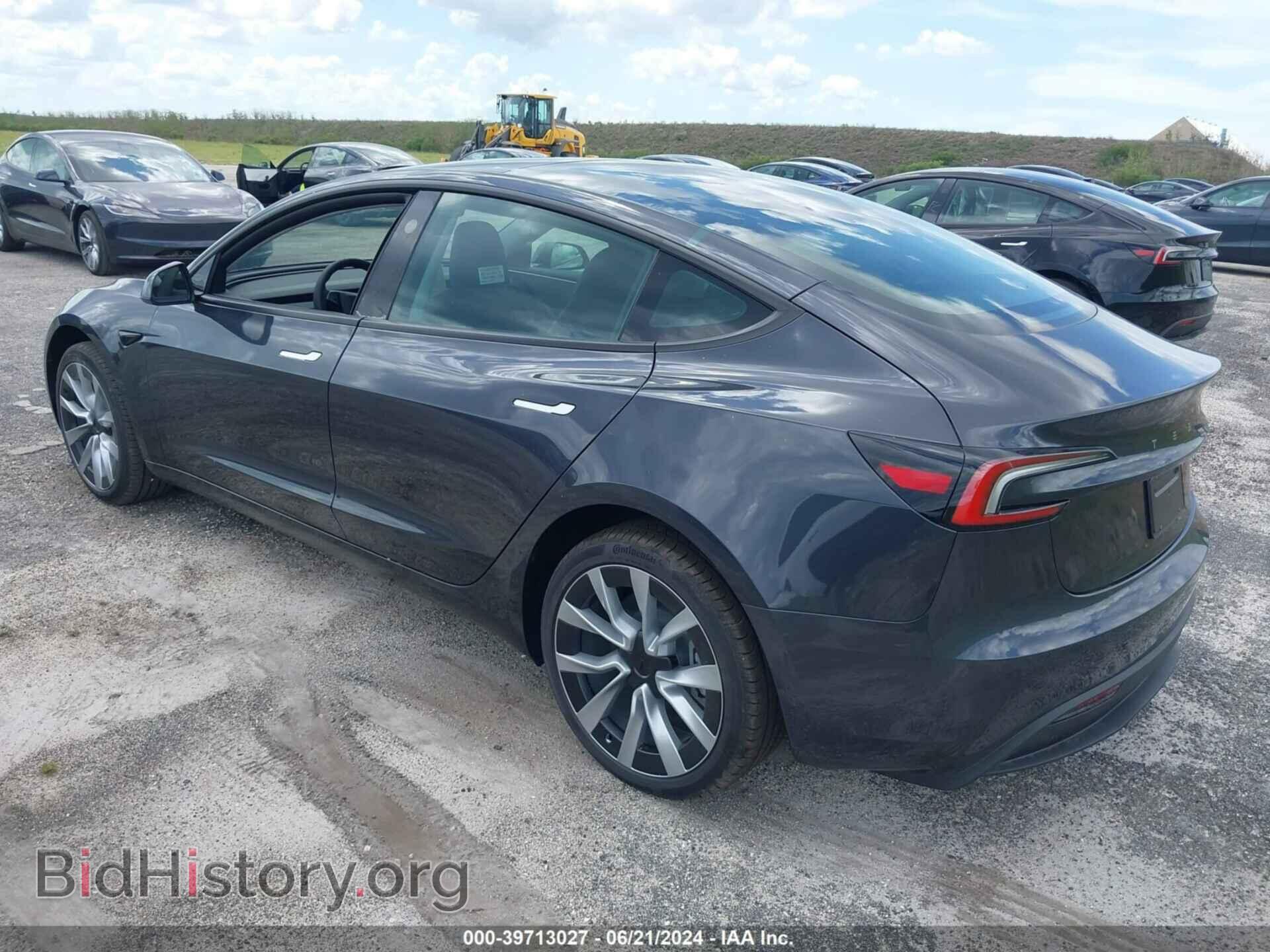 2024 TESLA MODEL 3 - VIN: 5YJ3E1EAXRF751319 - Фото 3