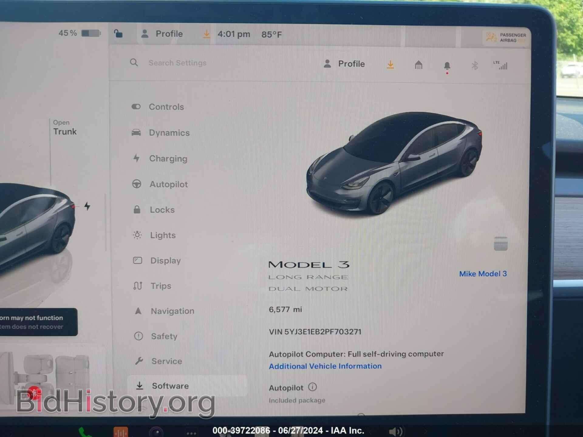 2023 TESLA MODEL 3 - VIN: 5YJ3E1EB2PF703271 - Фото 7