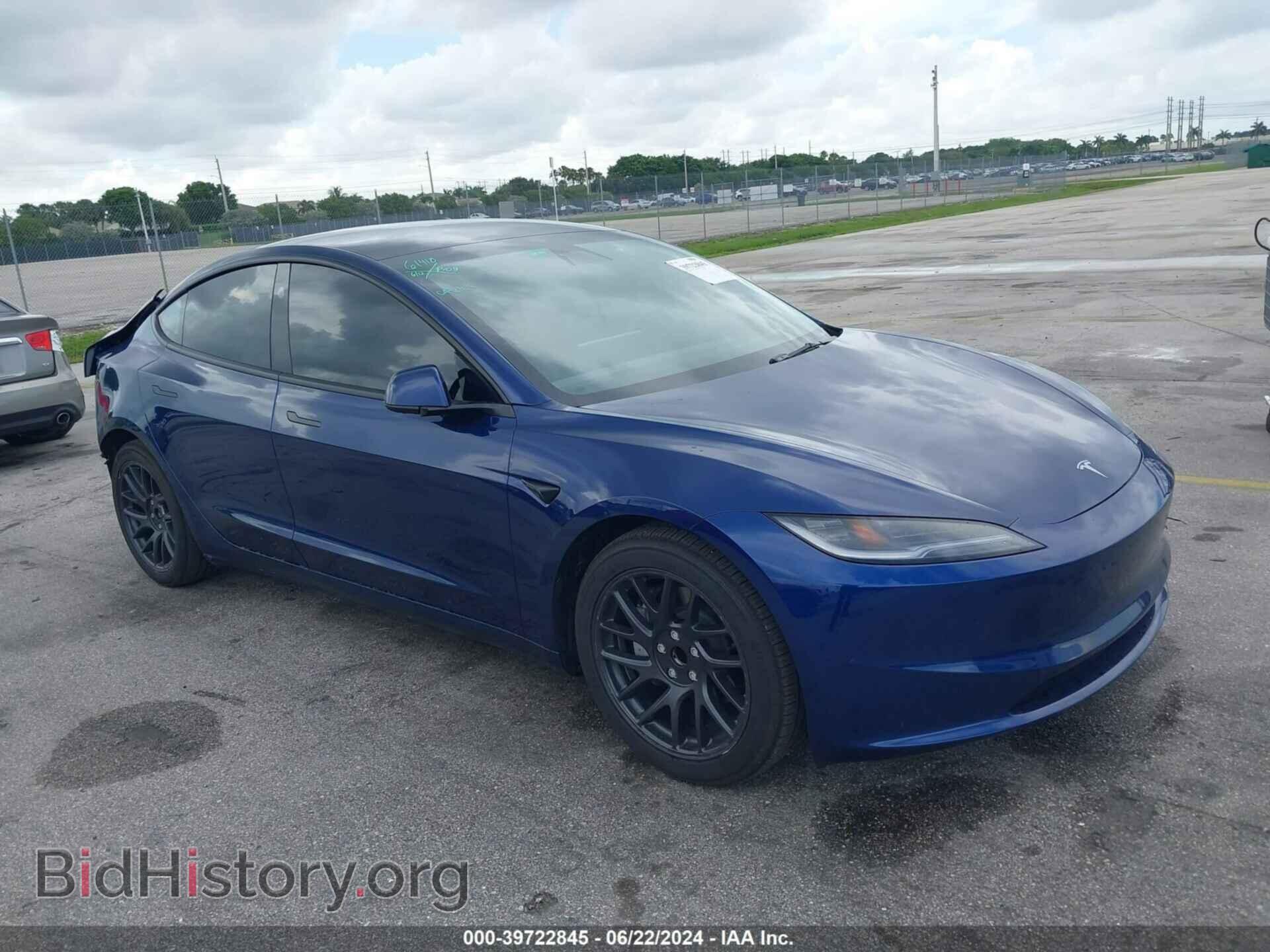 Photo 5YJ3E1EA3RF722244 - TESLA MODEL 3 2024