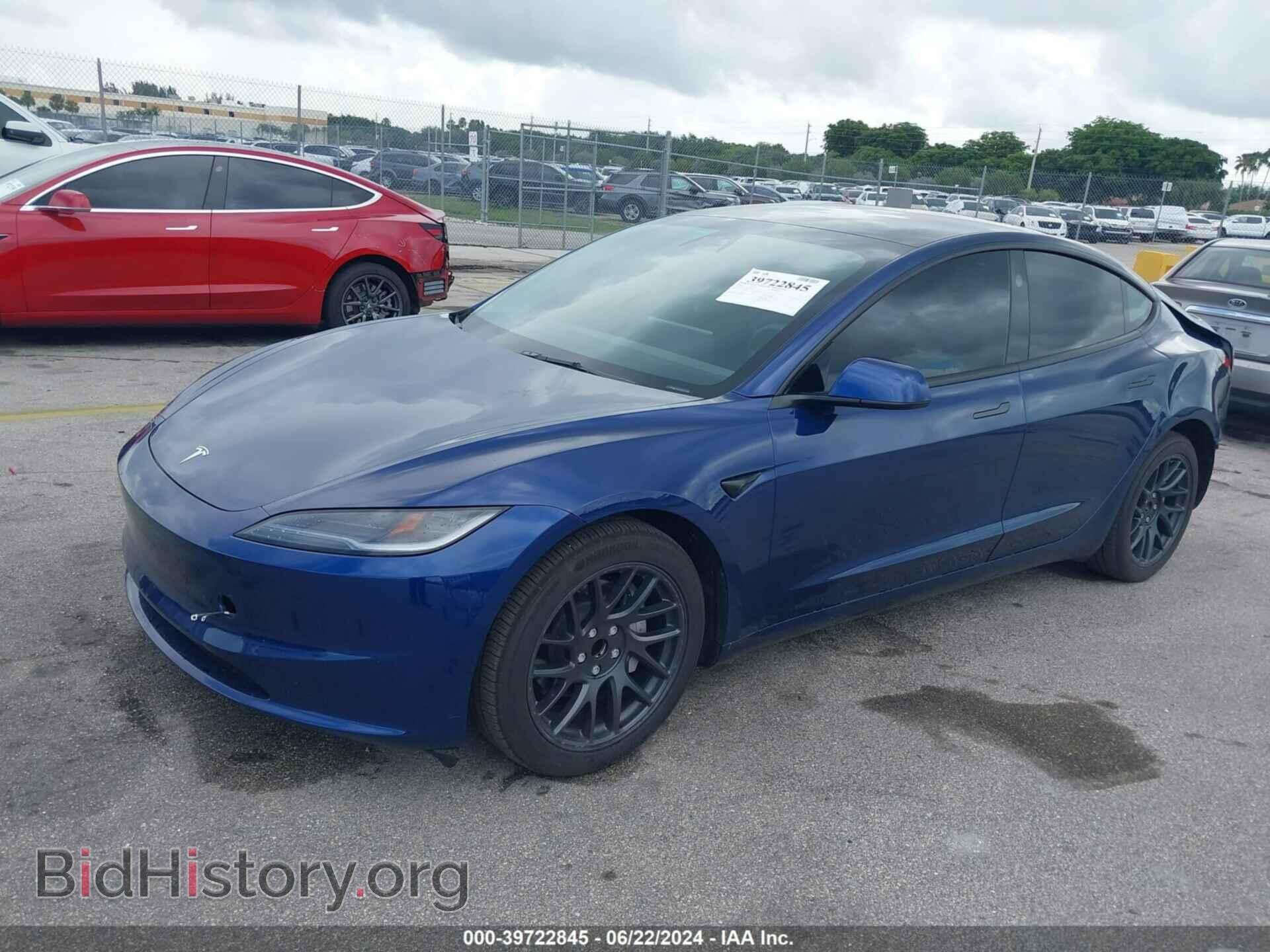 2024 TESLA MODEL 3 - VIN: 5YJ3E1EA3RF722244 - Фото 2