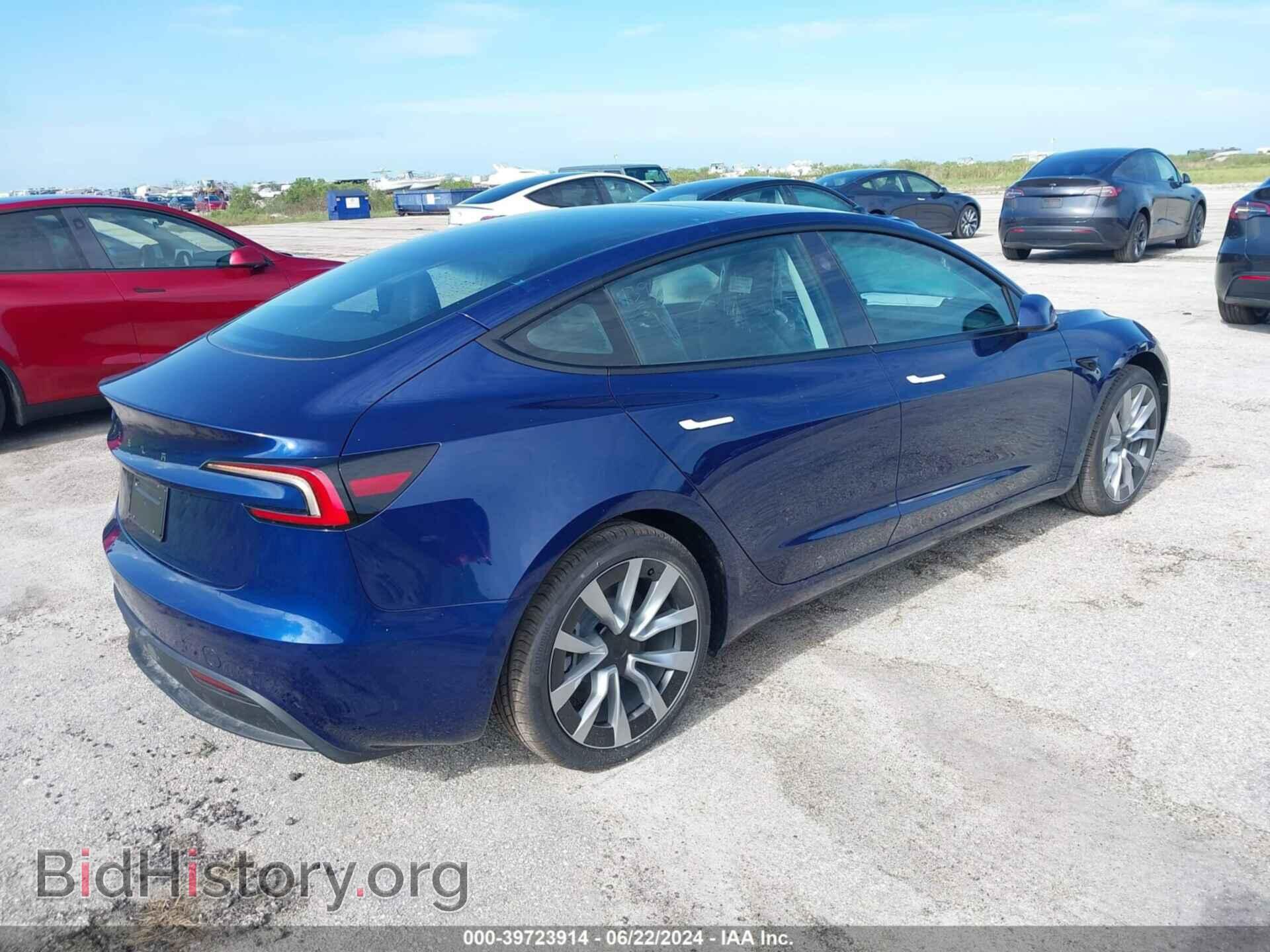 2024 TESLA MODEL 3 - VIN: 5YJ3E1EA2RF748947 - Фото 4
