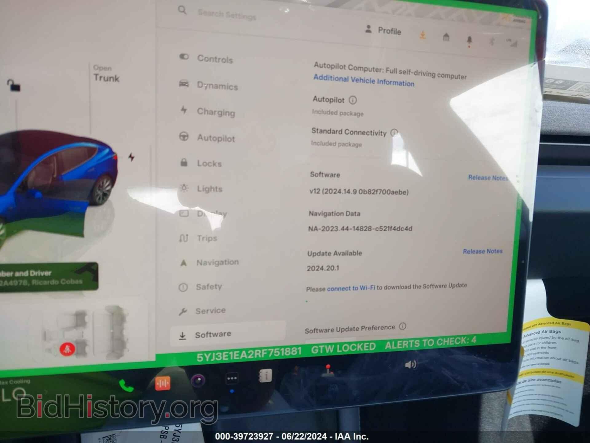 2024 TESLA MODEL 3 - VIN: 5YJ3E1EA2RF751881 - Фото 14