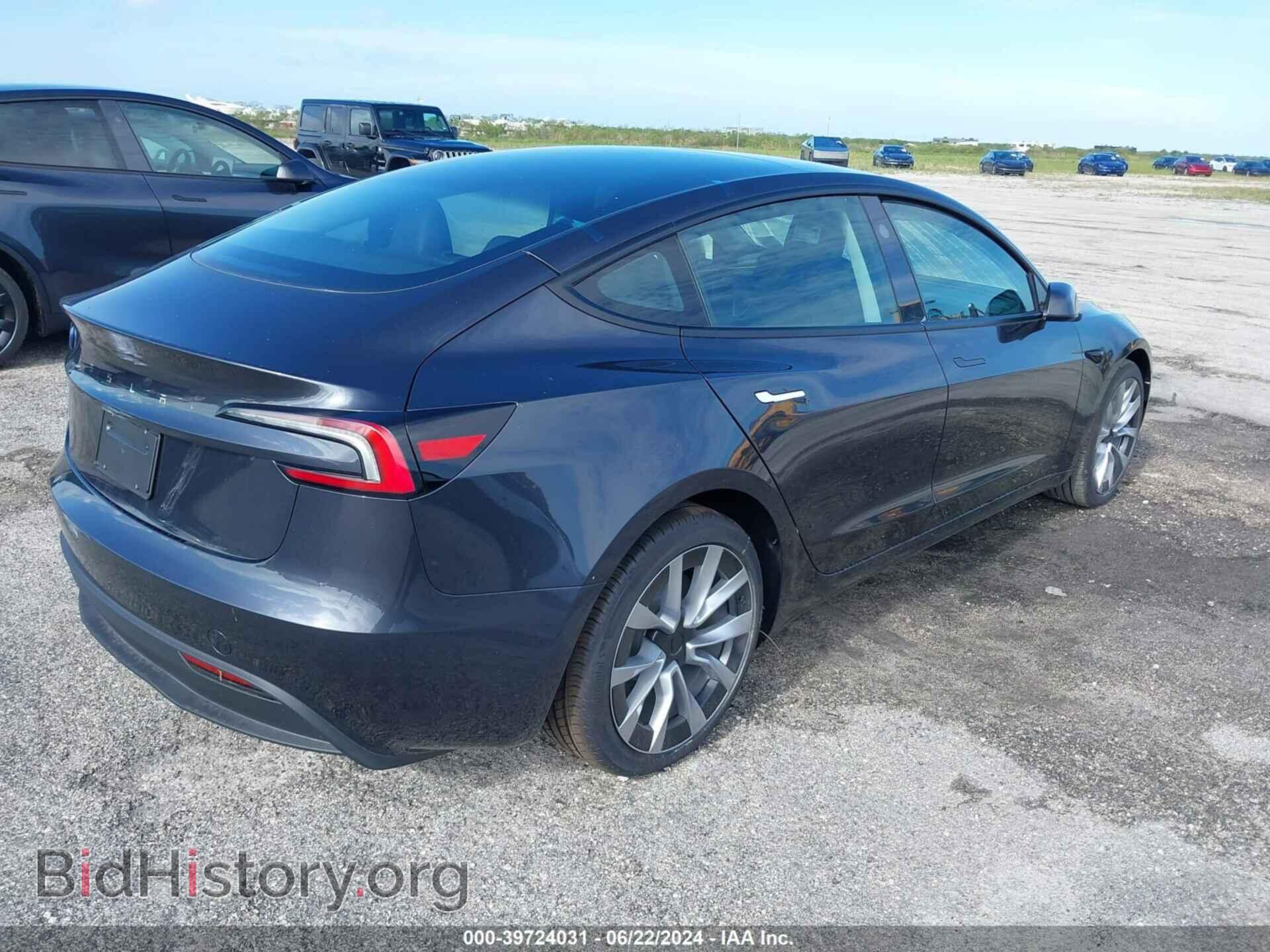 2024 TESLA MODEL 3 - VIN: 5YJ3E1EA5RF751065 - Фото 4