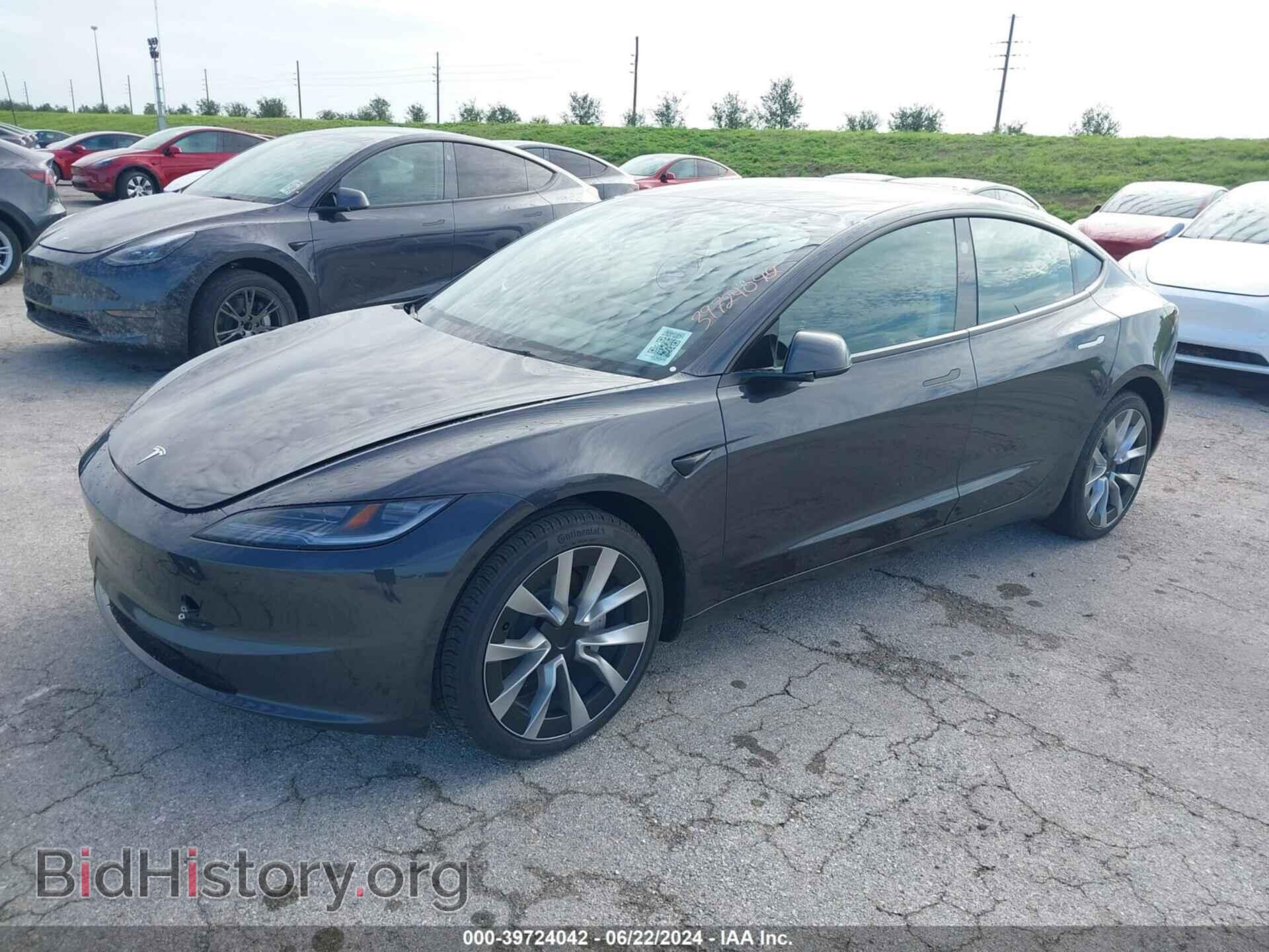 2024 TESLA MODEL 3 - VIN: 5YJ3E1EA5RF752362 - Фото 2