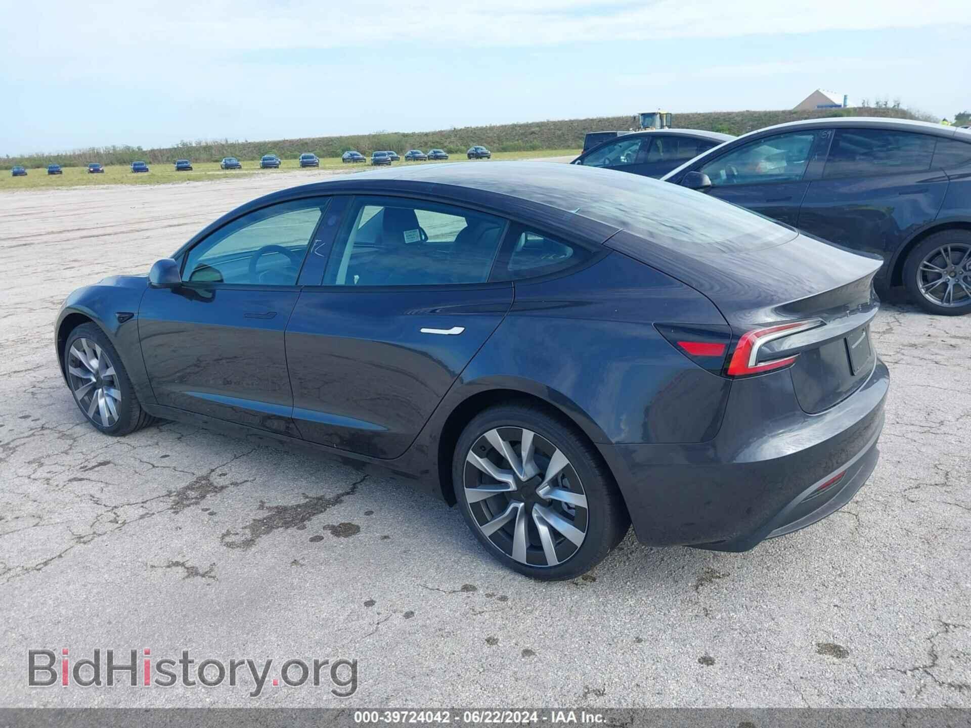 2024 TESLA MODEL 3 - VIN: 5YJ3E1EA5RF752362 - Фото 3