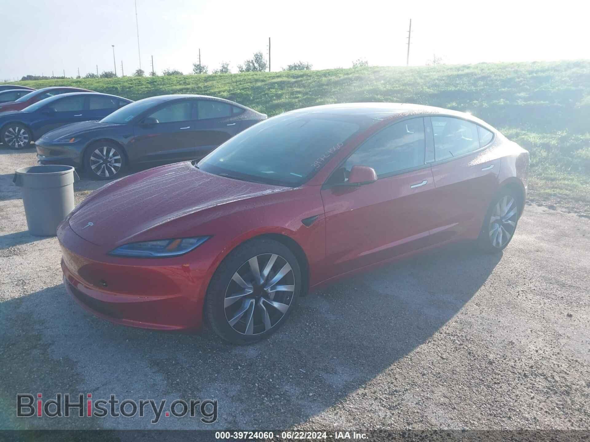 2024 TESLA MODEL 3 - VIN: 5YJ3E1EA5RF752510 - Photo 2