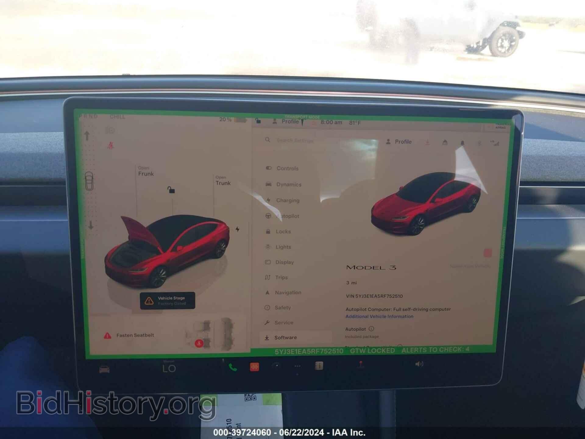 2024 TESLA MODEL 3 - VIN: 5YJ3E1EA5RF752510 - Photo 14