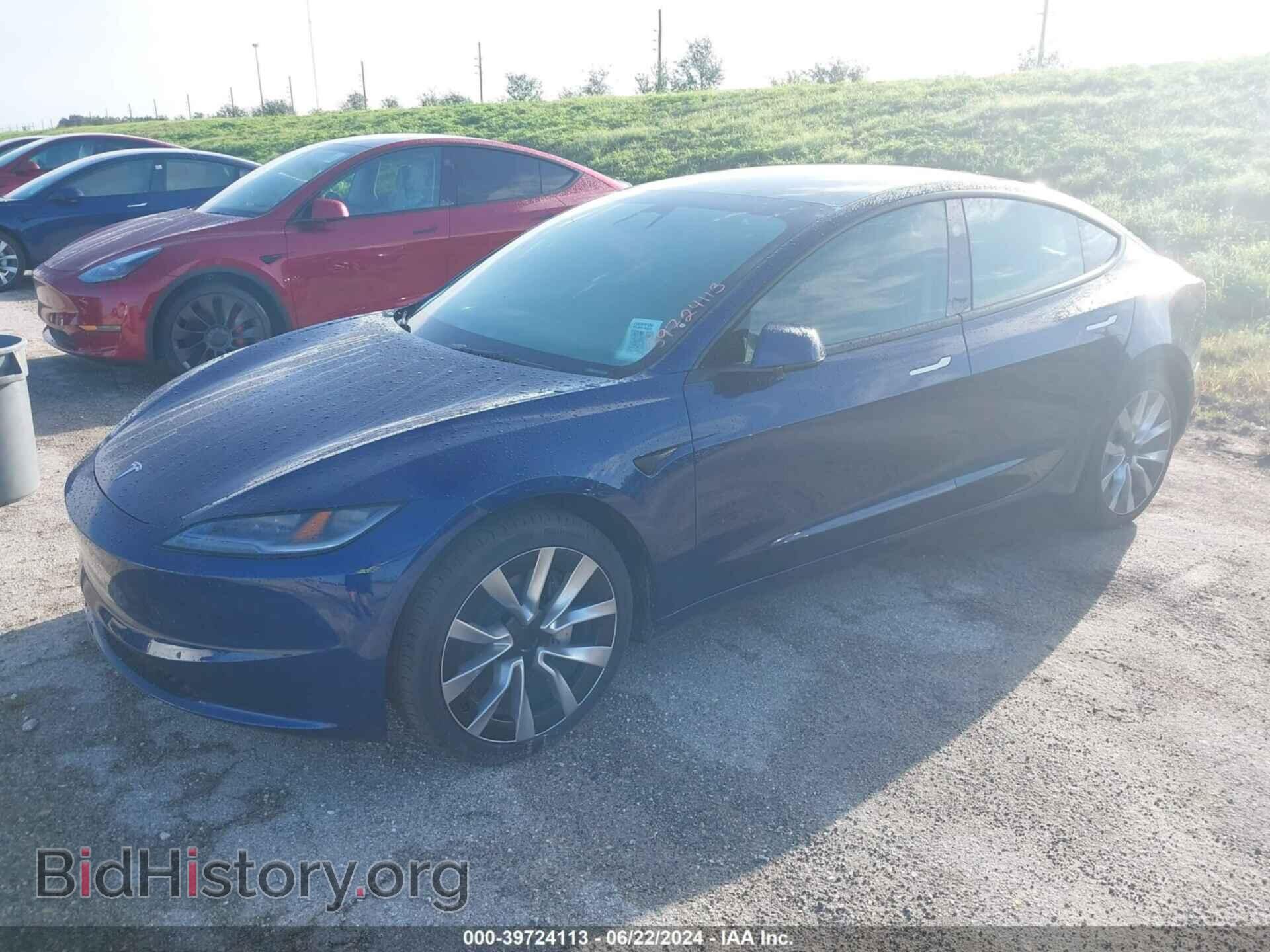2024 TESLA MODEL 3 - VIN: 5YJ3E1EA7RF752654 - Фото 2