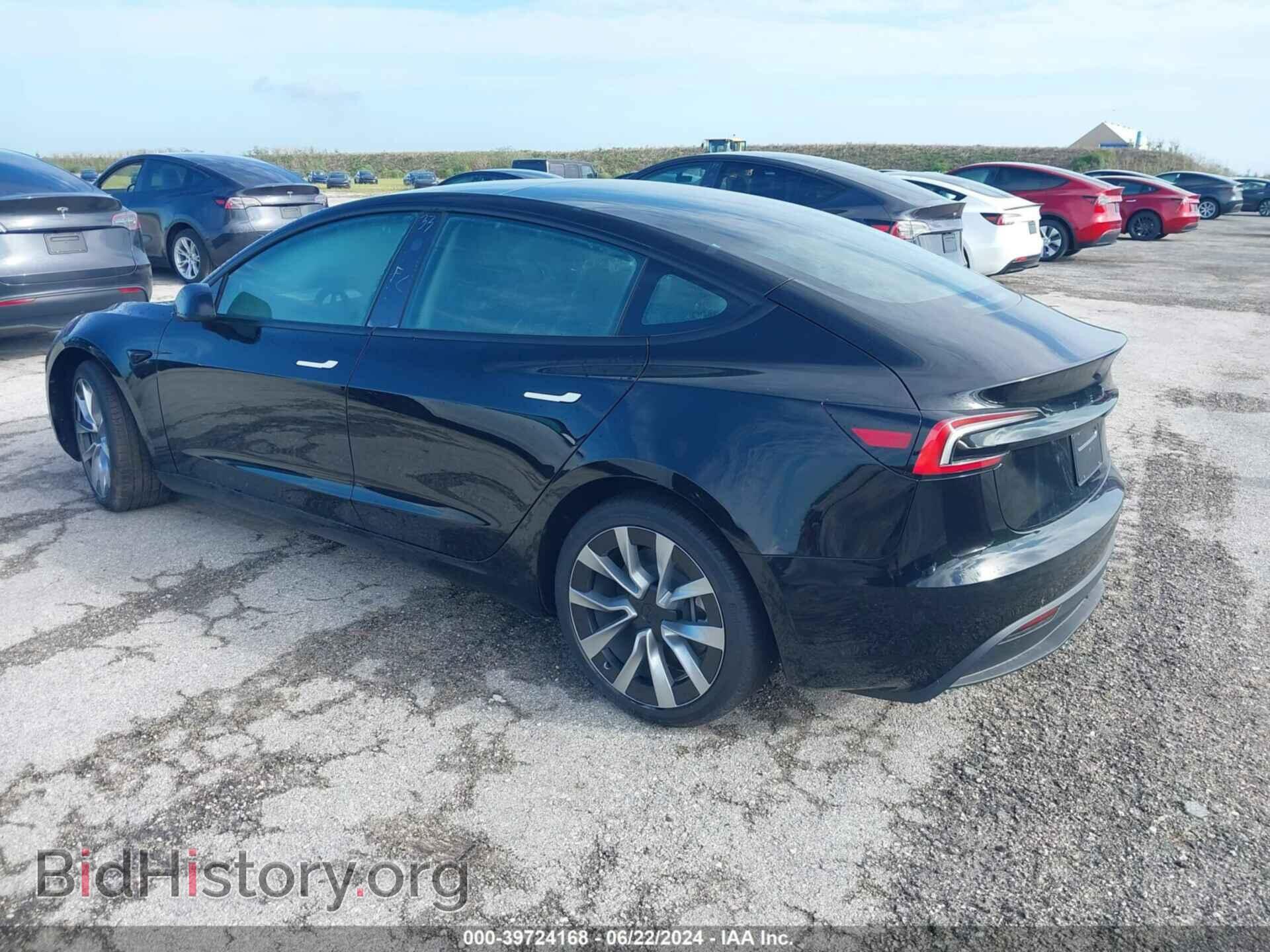 2024 TESLA MODEL 3 - VIN: 5YJ3E1EA9RF749853 - Фото 3