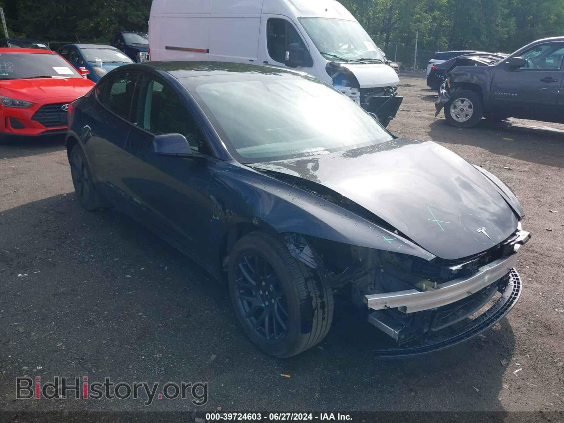 Photo 5YJ3E1EA2RF735860 - TESLA MODEL 3 2024