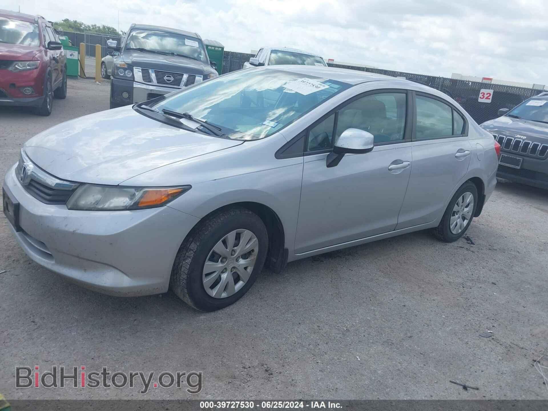2012 HONDA CIVIC - VIN: 19XFB2F52CE073109 - Фото 2