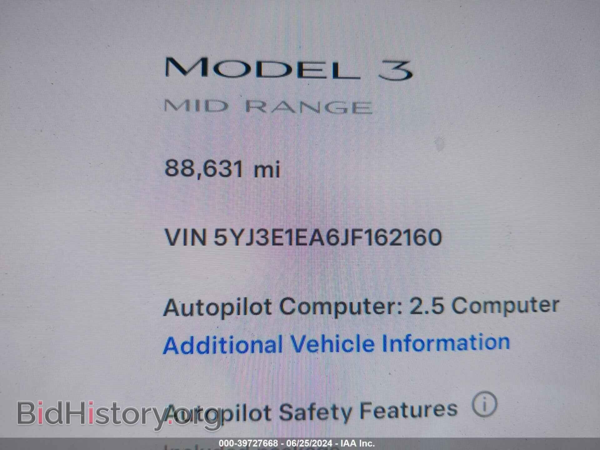 2018 TESLA MODEL 3 - VIN: 5YJ3E1EA6JF162160 - Фото 15