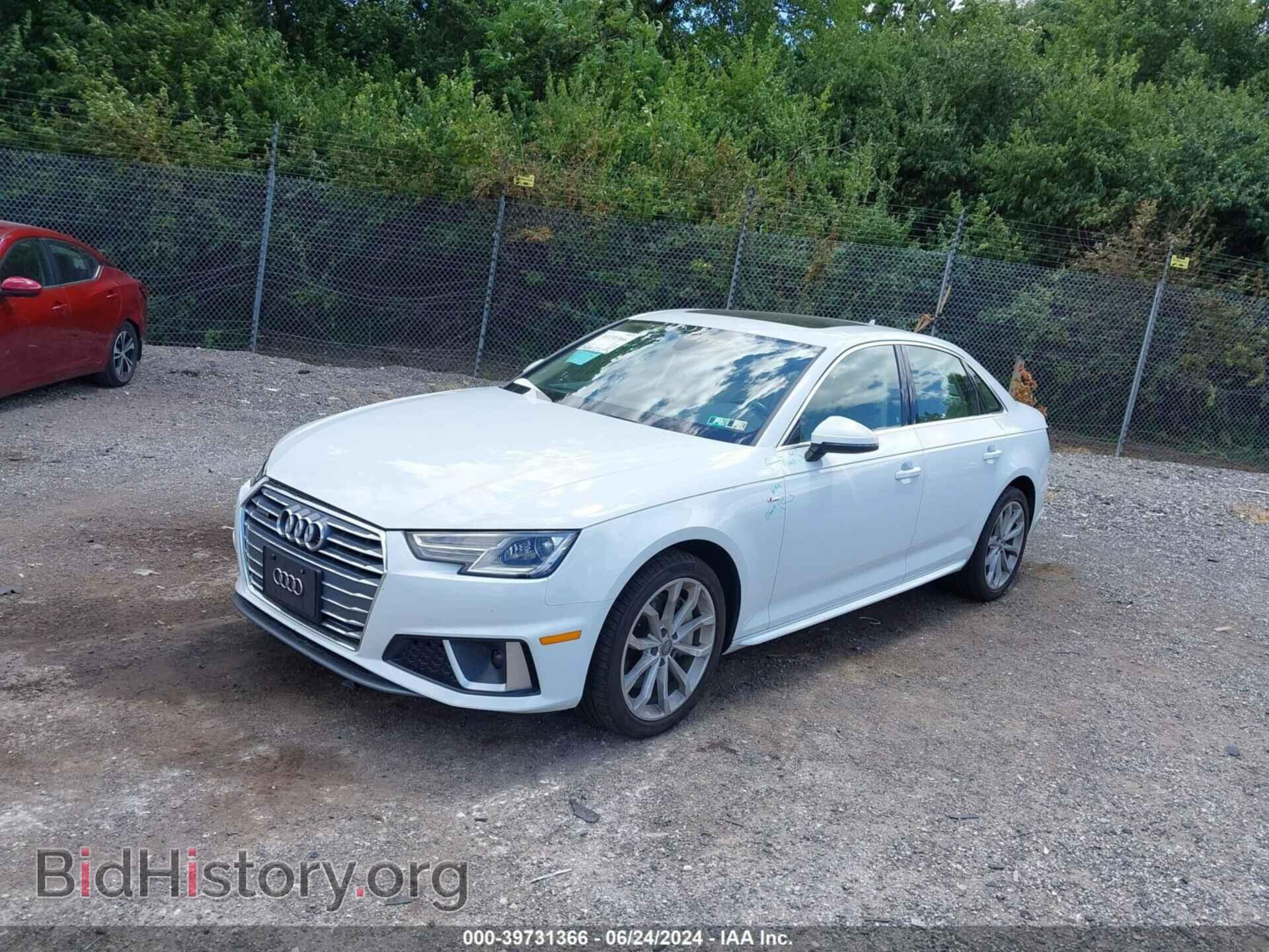 2019 AUDI A4 - VIN: WAUDNAF43KN018482 - Фото 2