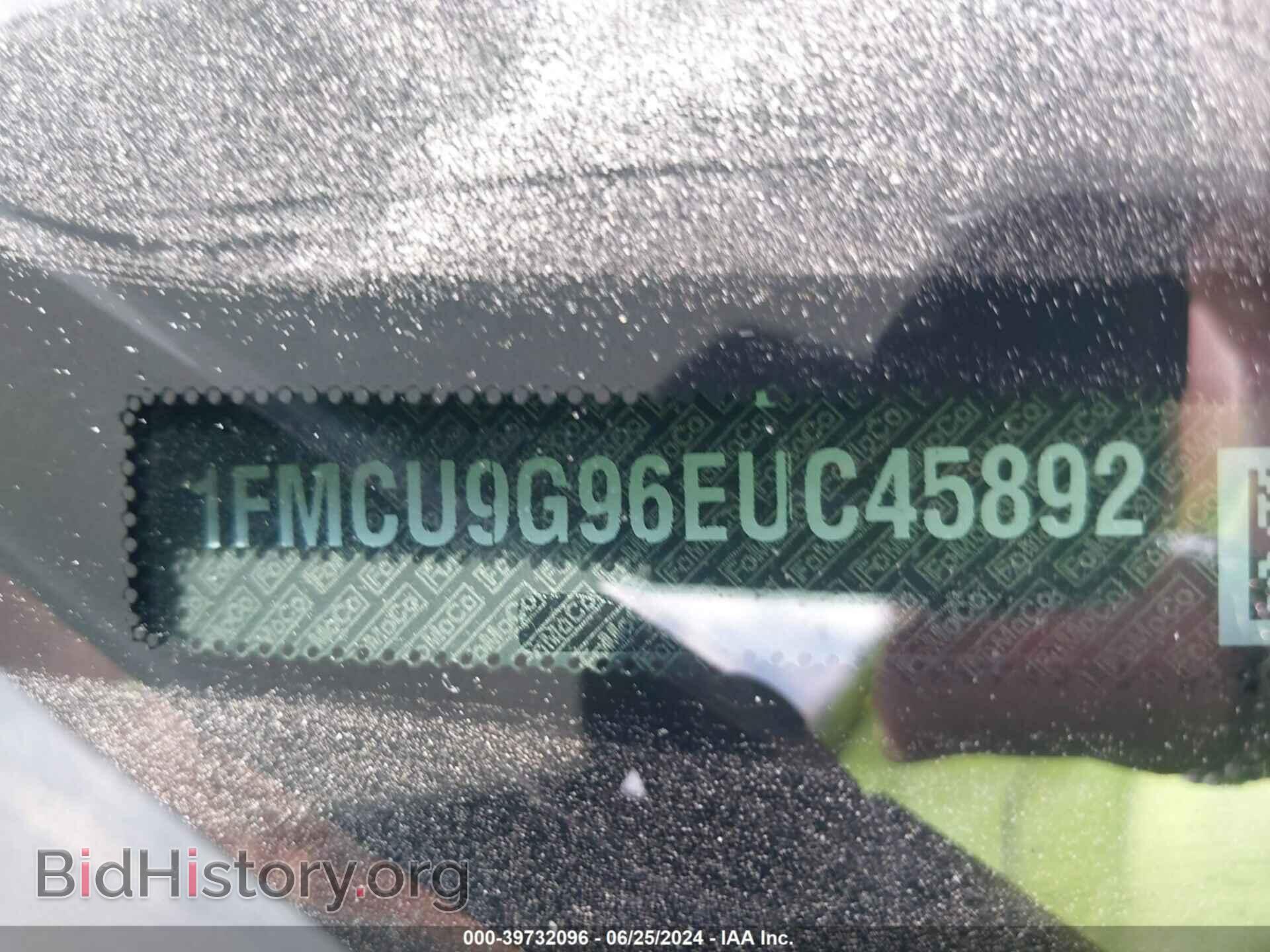 2014 FORD ESCAPE - VIN: 1FMCU9G96EUC45892 - Photo 9