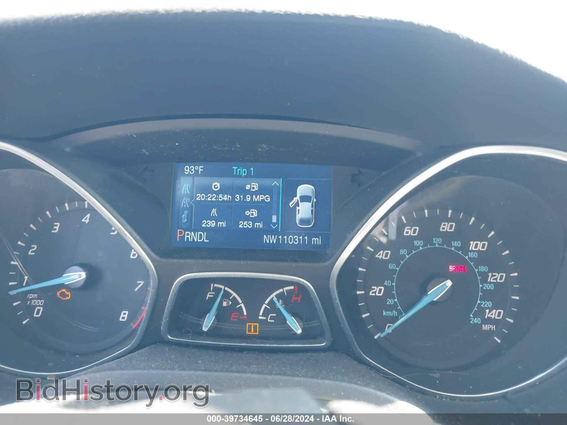 2014 FORD FOCUS - VIN: 1FADP3F25EL392704 - Фото 7