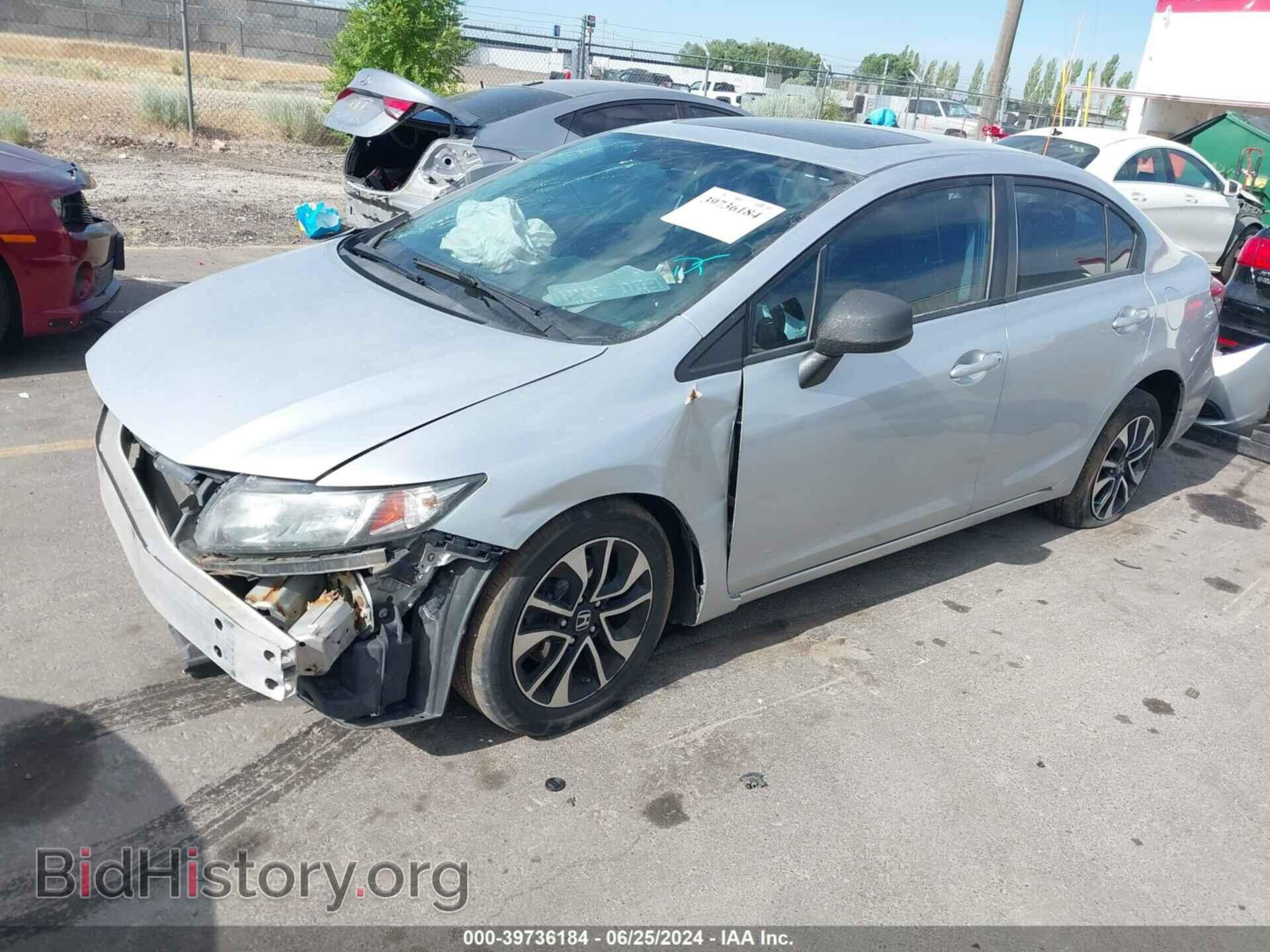 2013 HONDA CIVIC - VIN: 2HGFB2F81DH540764 - Фото 2